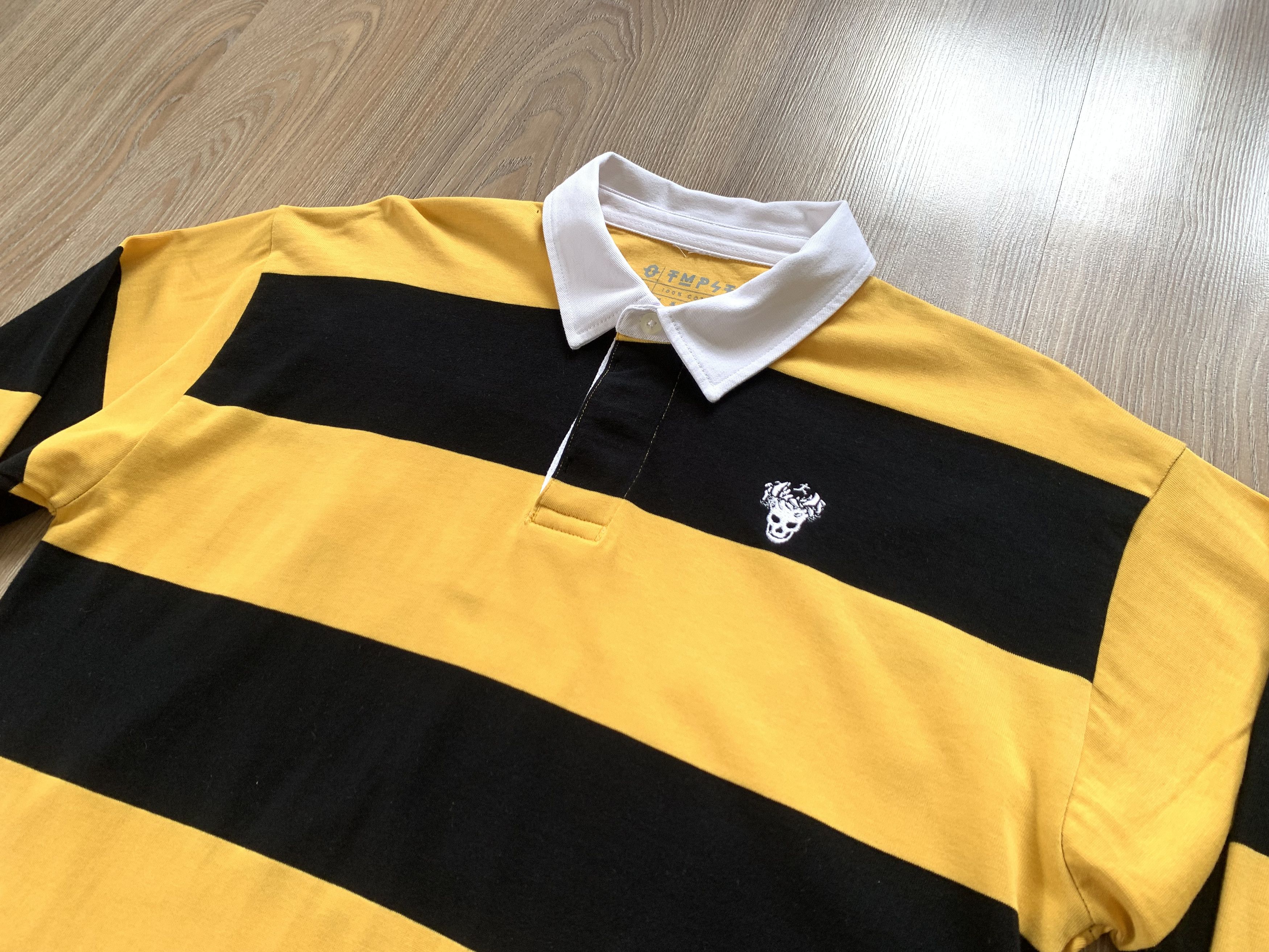 Other TMPST Skull Chatter Embroidered Cotton Long Sleeve Polo Size US M / EU 48-50 / 2 - 4 Thumbnail