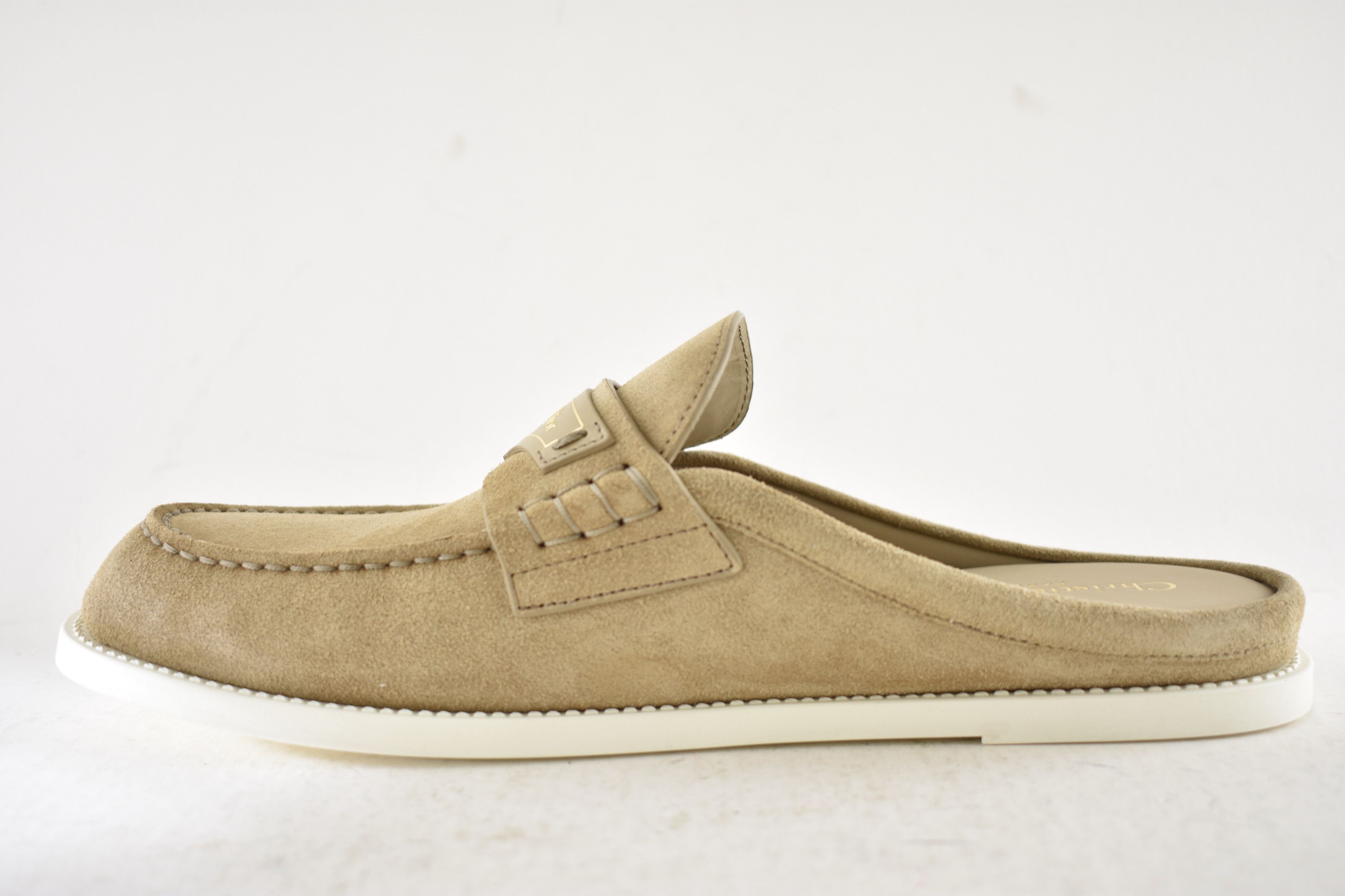 Dior Dior Boy Mule Corde Beige Suede Backless Logo Loafer Flat 42 Size US 12 / IT 42 - 14 Thumbnail