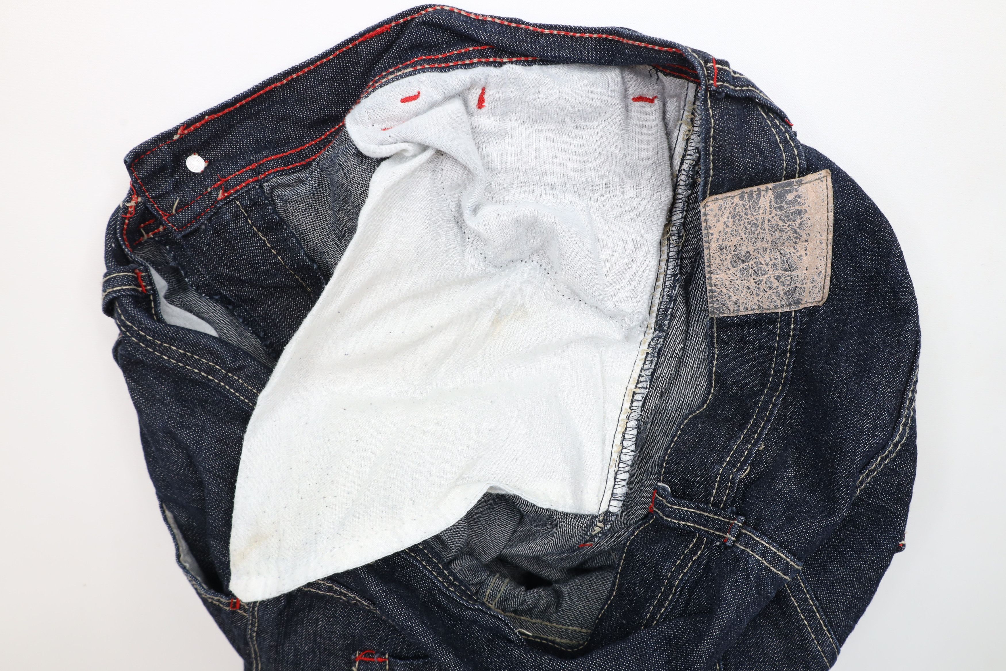 Enyce × Vintage Vintage Enyce Distressed Baggy Fit Wide Leg Denim Jeans Blue Size US 38 / EU 54 - 8 Thumbnail