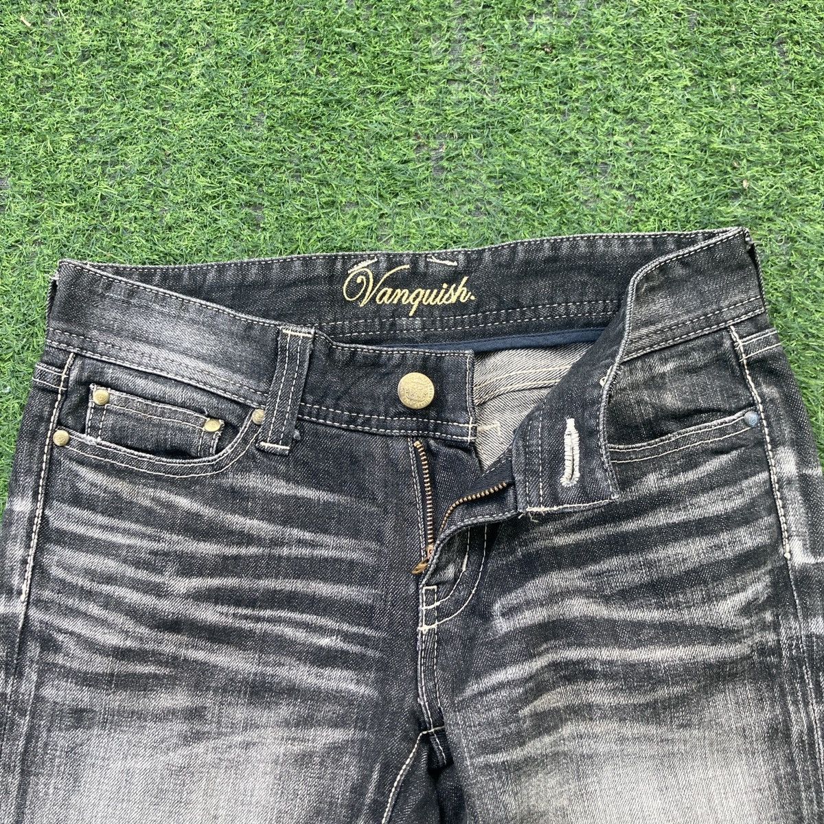 If Six Was Nine × Vanquish VANQUISH GOLD FLARED JEANS Size 30" / US 8 / IT 44 - 7 Thumbnail