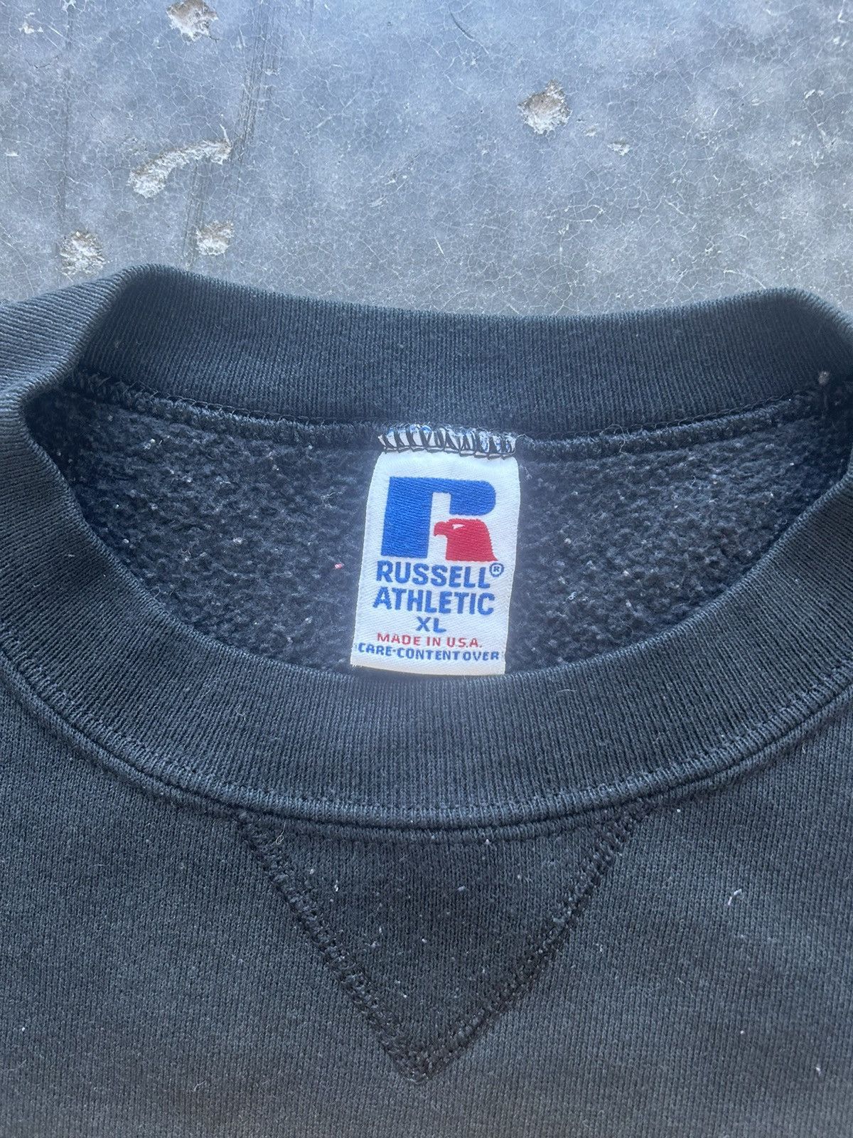 Russell Athletic × Vintage Vintage 90s Russell Sweatshirt Ferrum Collegiate Size US XL / EU 56 / 4 - 4 Thumbnail