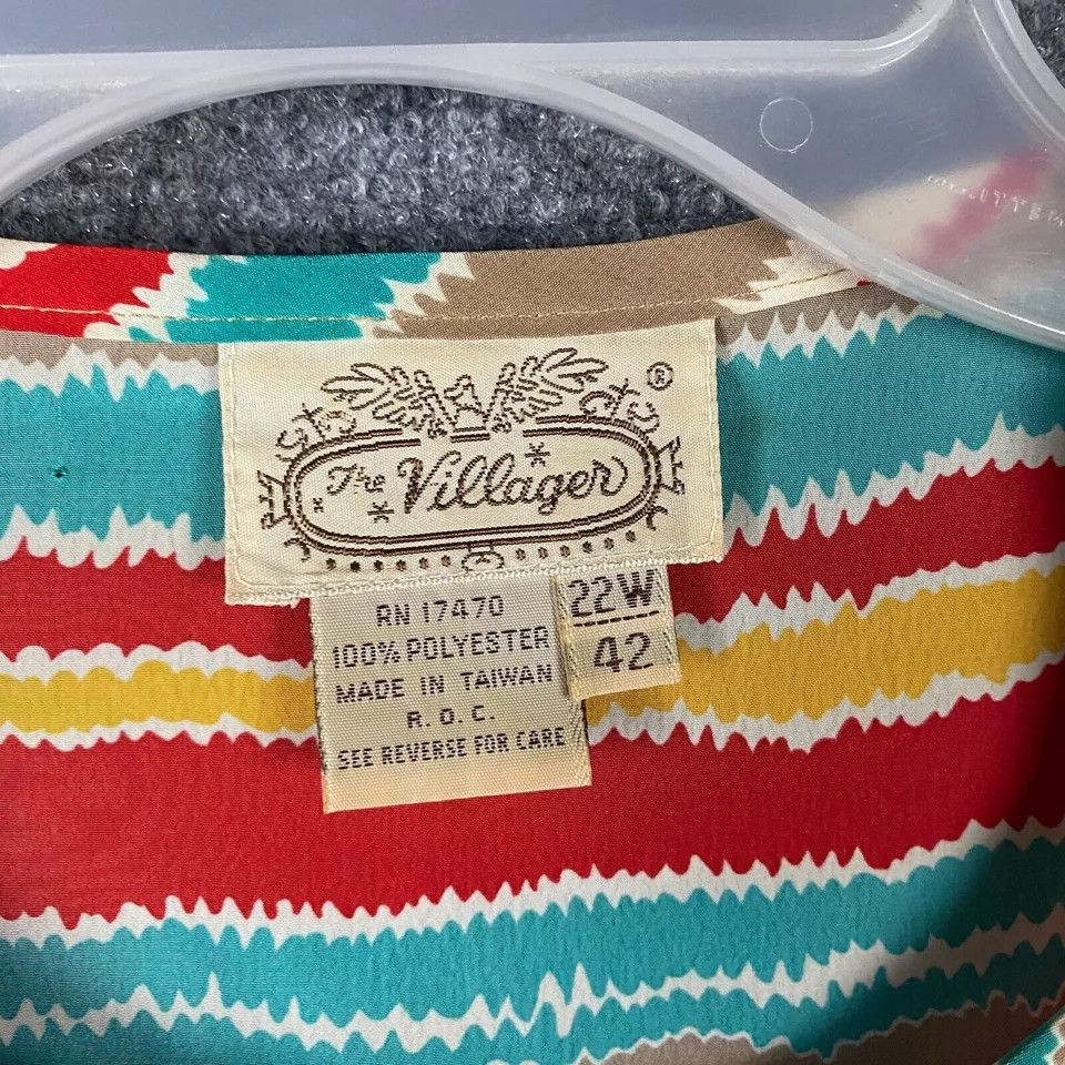Other The Villager Blouse Women's 22W 42 3/4 Sleeve Plus Size 3XL / US 20-22 - 2 Thumbnail