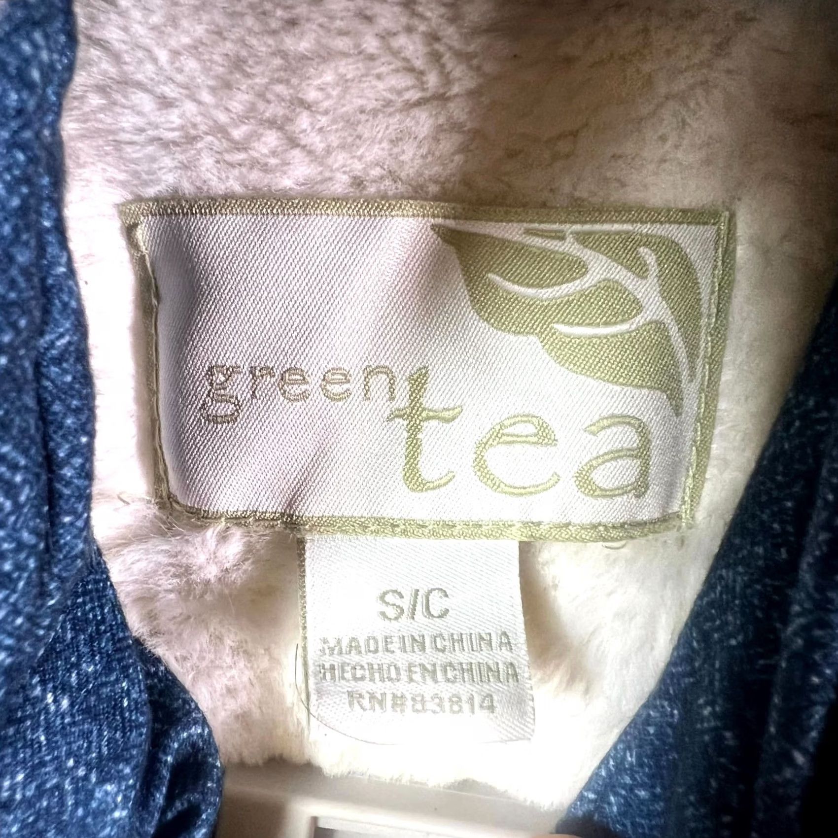 tentree Green Tea Vest Jacket Women's S Blue Polyester Puffer Lined Removable Fur Hooded Size S / US 4 / IT 40 - 2 Thumbnail