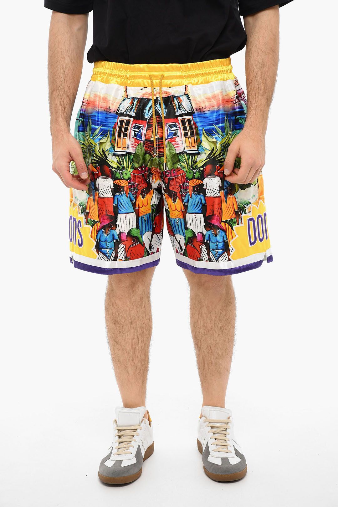 image of Just Don Og1Mm0424 Printed Short In Multicolor, Men's (Size 34)