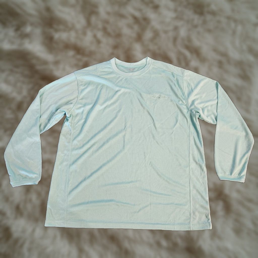 Panama Jack Panama Jack Performance Fishing Shirt Long Sleeve UPF Men's Medium Aqua Blue Shirt Mens M Blue Logo Fish Size US M / EU 48-50 / 2 - 1 Thumbnail