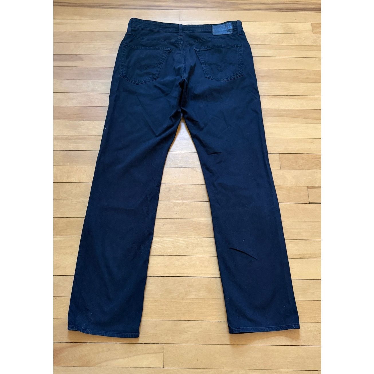 AG Jeans AG Adriano Goldschmied Tailored Leg Mens Jeans 34x32 Black Size US 34 / EU 50 - 3 Thumbnail