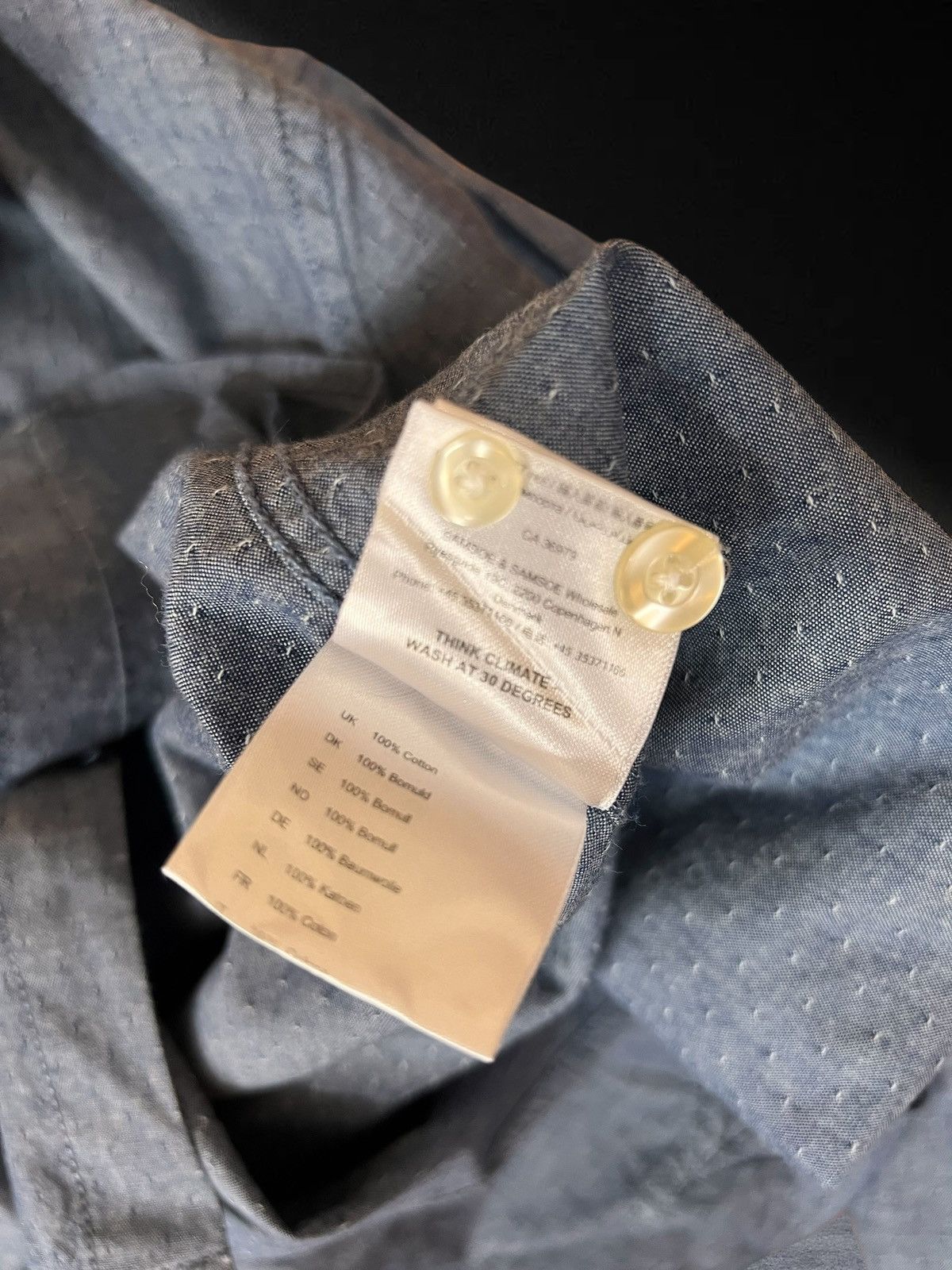 Samsoe Samsoe Samsoe Samsoe Jay FX blue shirt size S Size US S / EU 44-46 / 1 - 7 Thumbnail