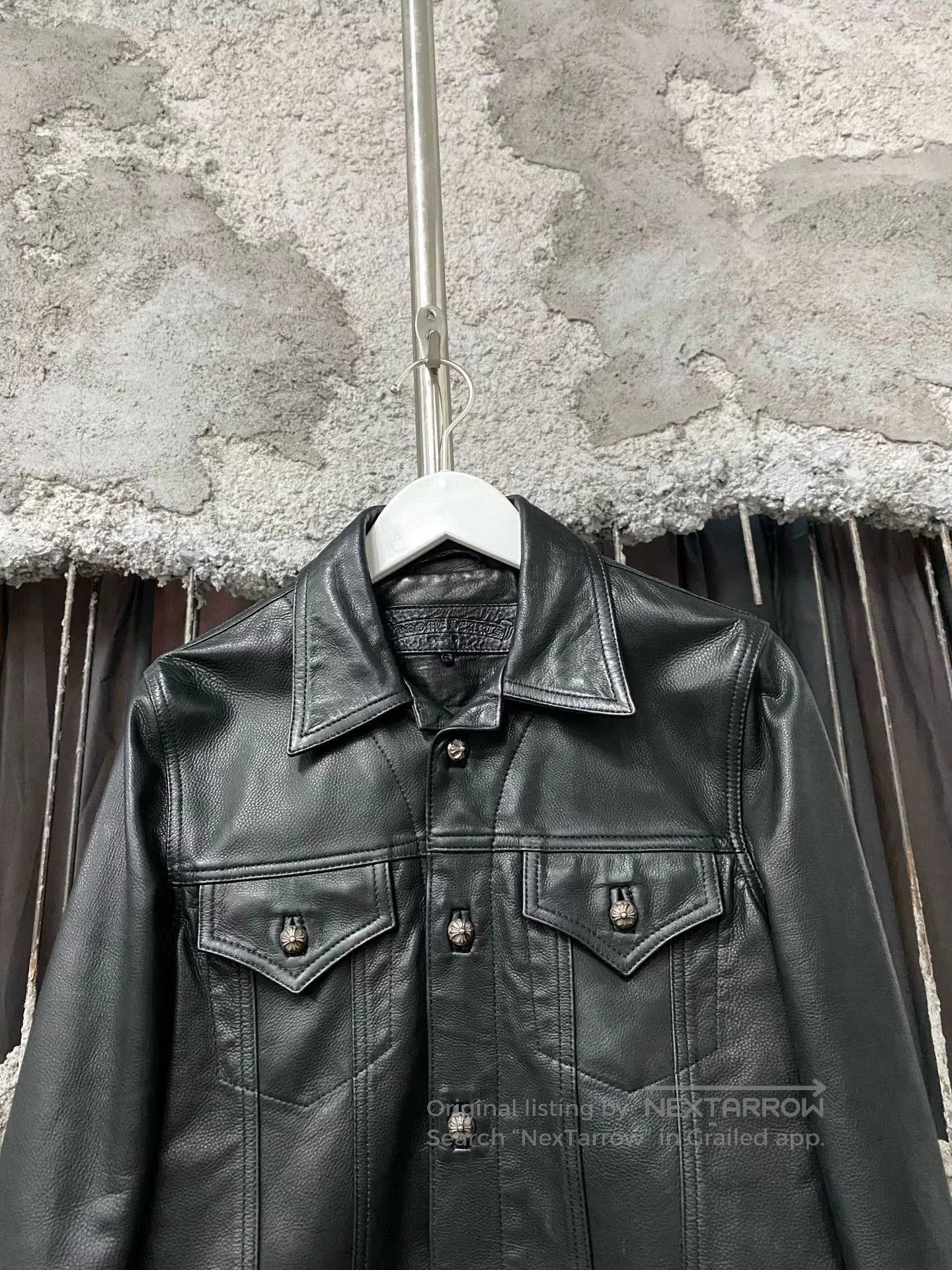 Chrome Hearts chrome hearts black leather jacket size s. Size US S / EU 44-46 / 1 - 3 Thumbnail