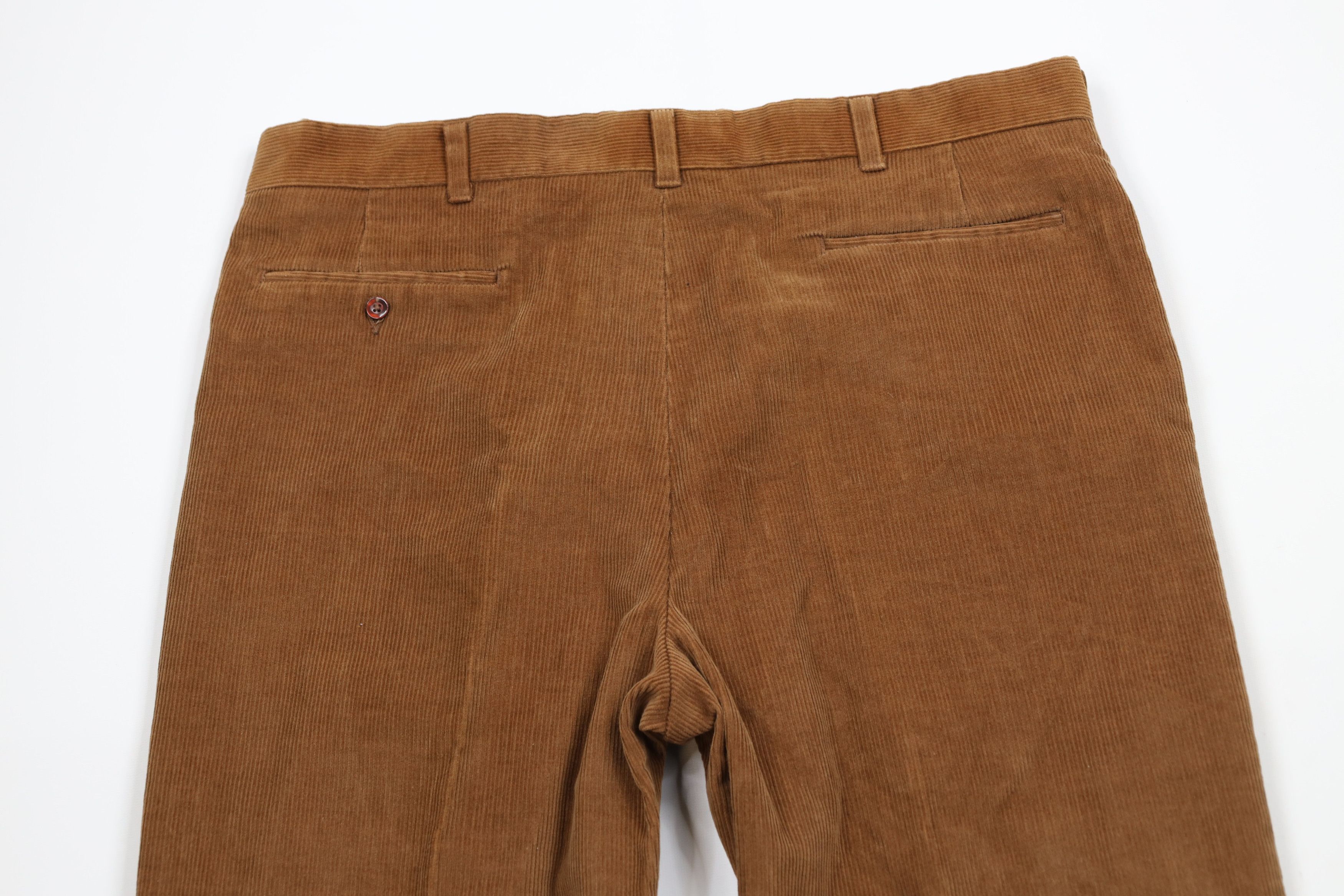 Vintage Vintage 70s Streetwear Wide Leg Corduroy Chino Pants USA Size US 36 / EU 52 - 13 Thumbnail