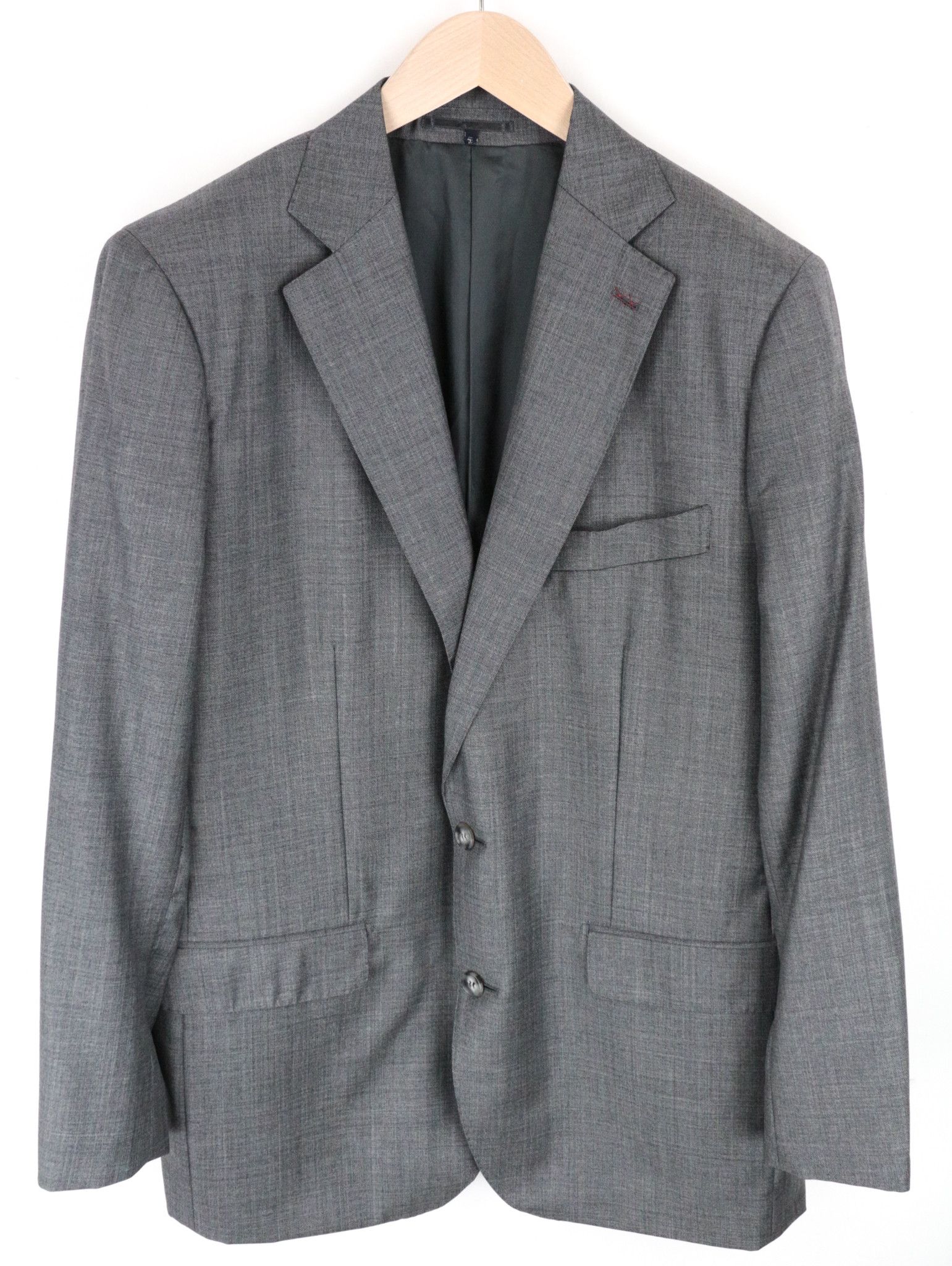 Suitsupply LAZIO UK44 Grey Melange Wool Blazer 66193 Size 44R - 2 Thumbnail