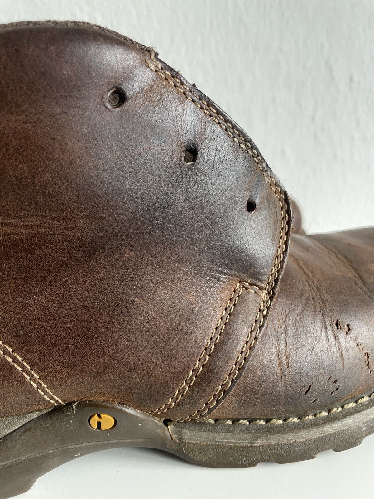 Caterpillar Caterpillar Distressed Leather Work Boots Patina size 46 Size US 12.5 / EU 45-46 - 13 Thumbnail