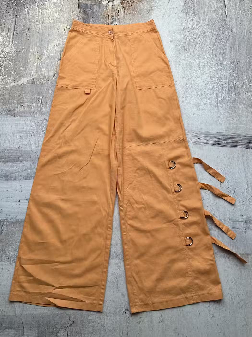image of Avant Garde x Vintage Wide Bondage Pants in Orange, Women's (Size 27)