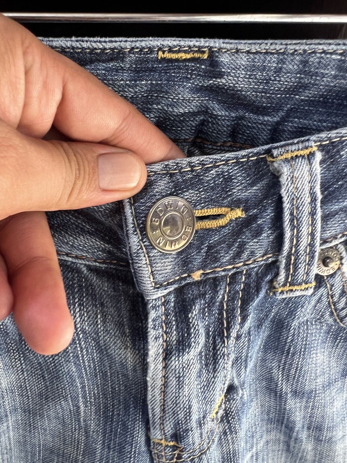 Edwin 🔥Vintage Edwin 503 Premium Distressed Denim Size 28" / US 6 / IT 42 - 9 Thumbnail