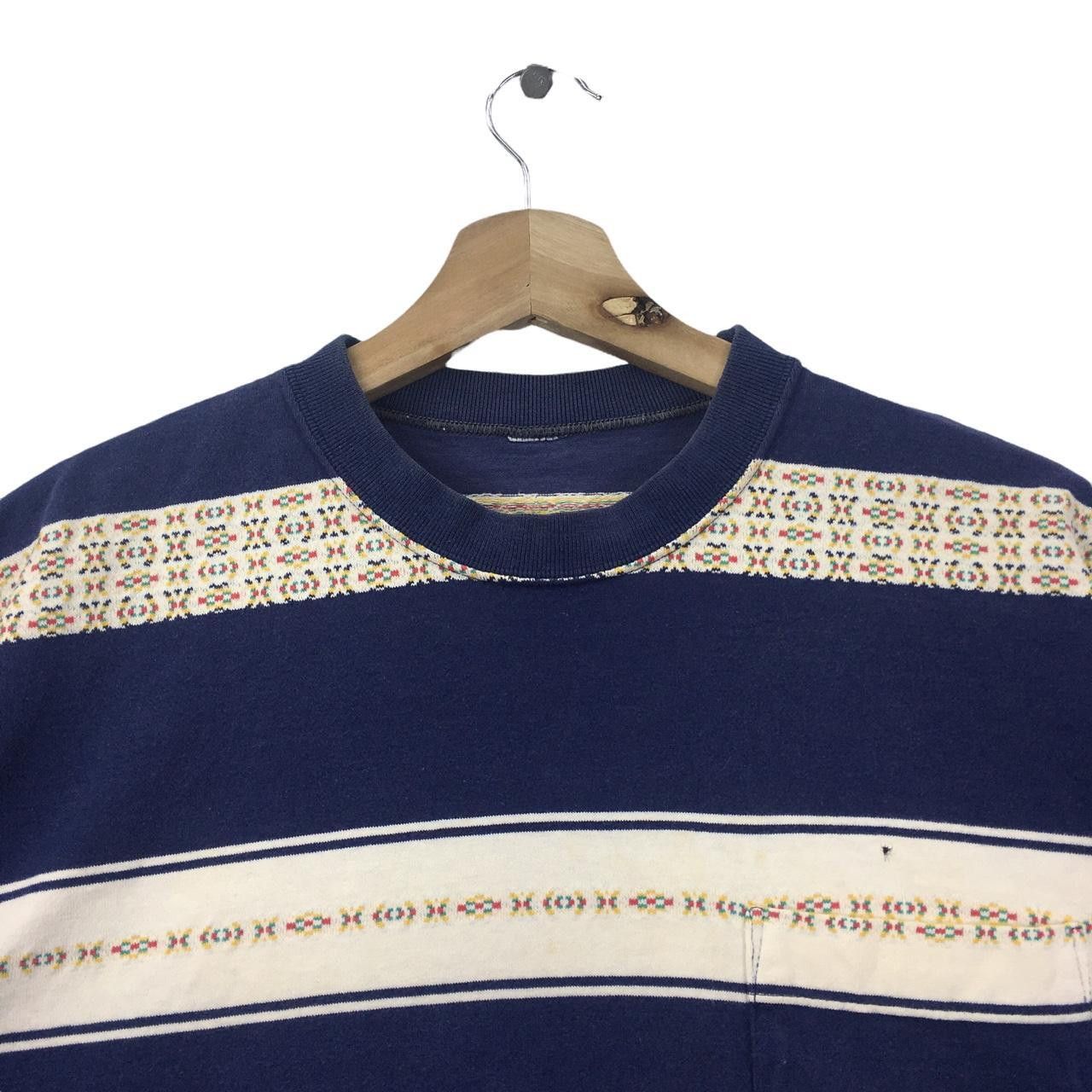 Hang Ten Vtg 80’ HANG TEN SURFING Hawaii Striped Aztex Tee Size US M / EU 48-50 / 2 - 2 Thumbnail