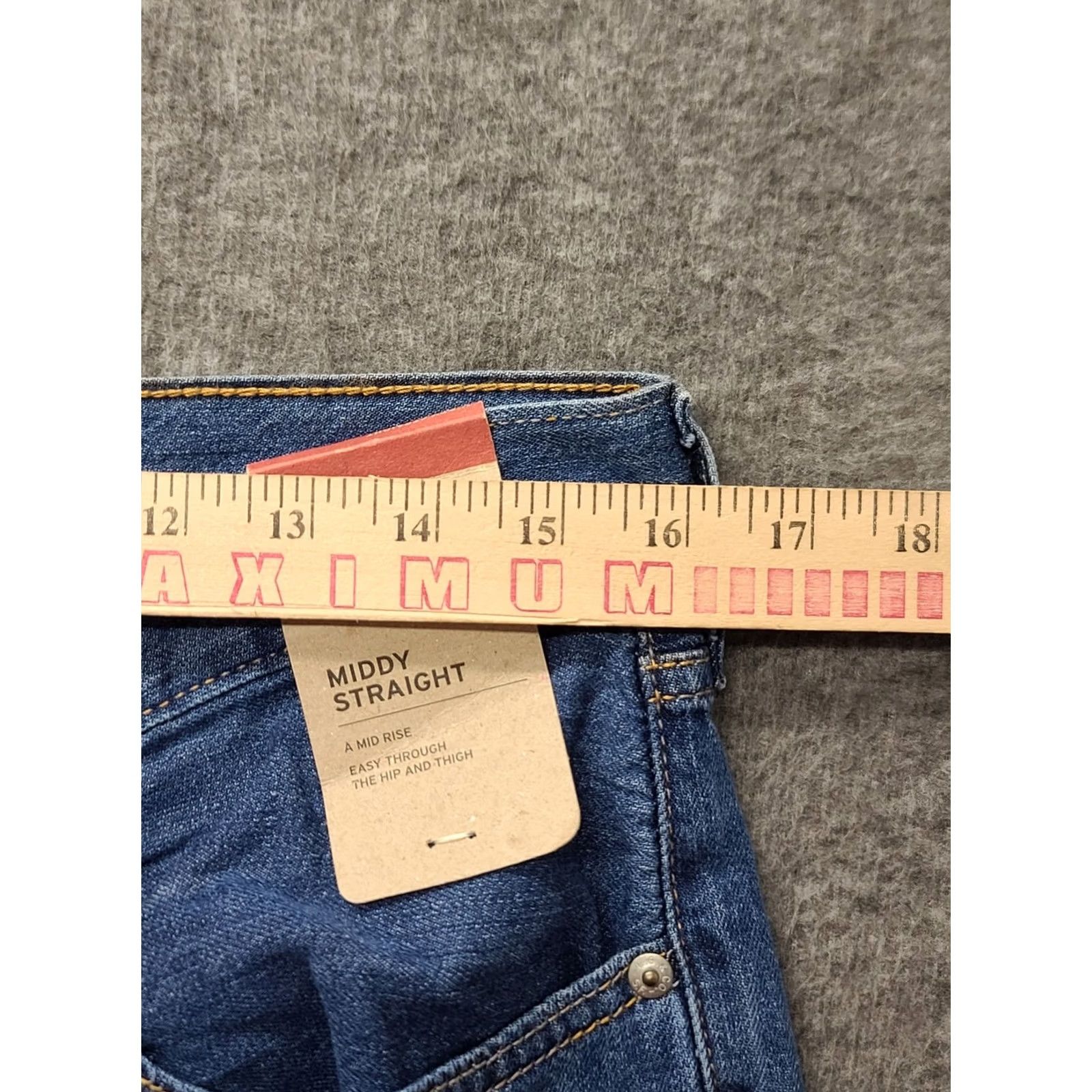 Levi's Levi's Jeans Womens 31x30 Slim Fit Straight Leg Mid Rise Stretch Denim Blue Size 24" / US 00 / IT 34 - 5 Thumbnail