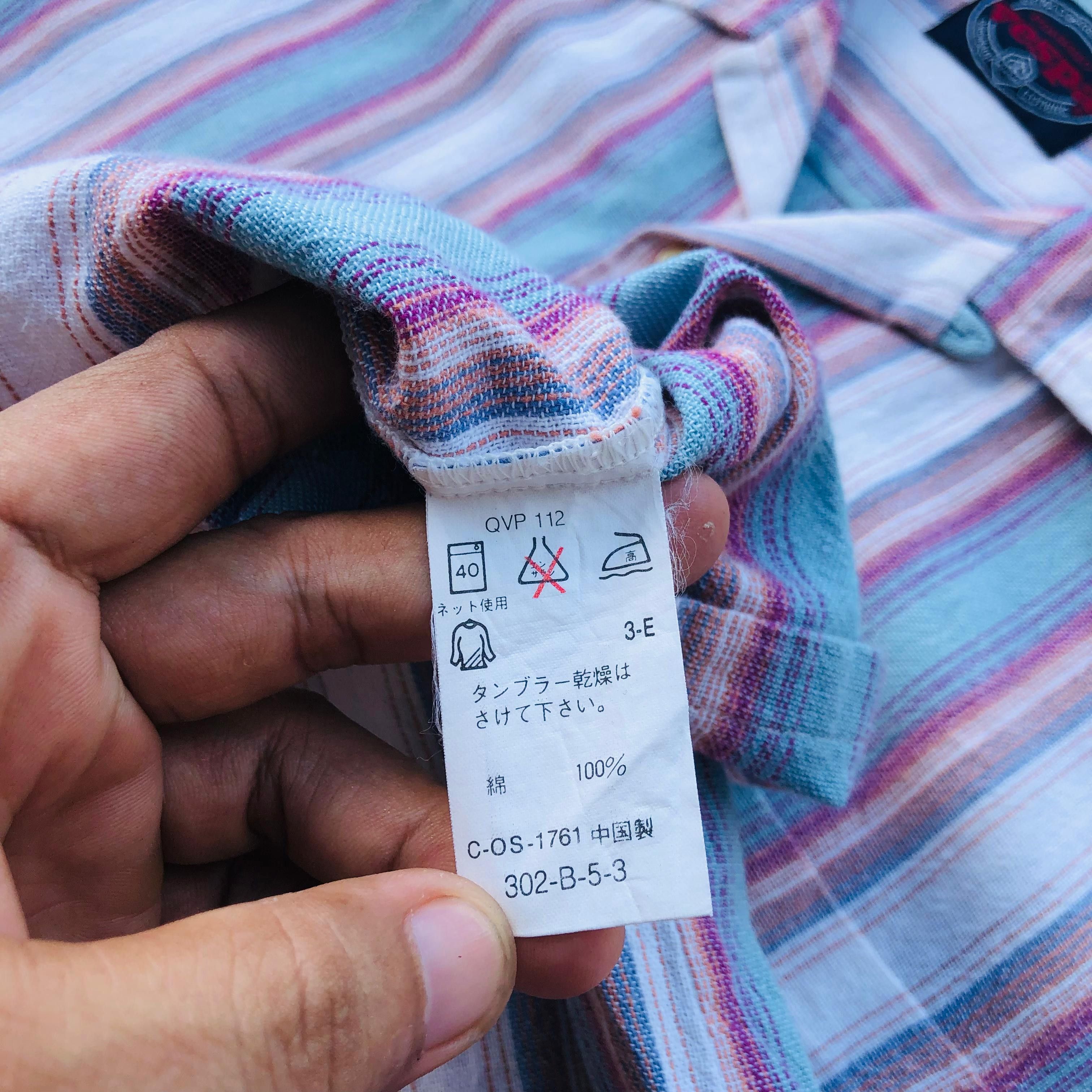Japanese Brand Vintage shirt piaggio vespa stripes Size US L / EU 52-54 / 3 - 5 Thumbnail