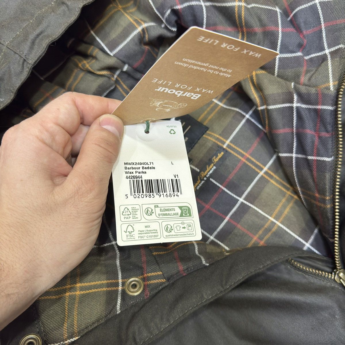 Barbour Barbour Bedale Wax Parka Jacket L size Size US L / EU 52-54 / 3 - 7 Thumbnail
