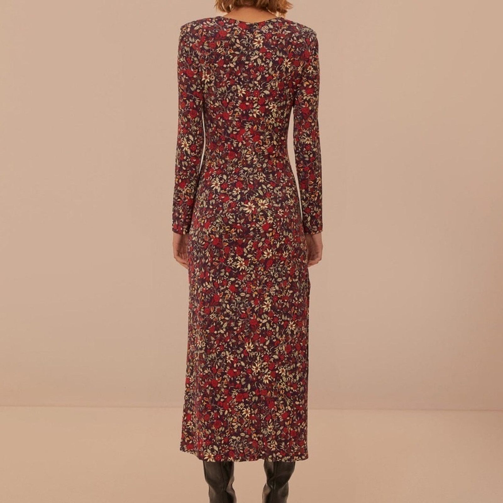 Farm Rio NWT FARM Rio Purple Chelsea Garden Flowers Knot Maxi Dress Size S / US 4 / IT 40 - 4 Thumbnail