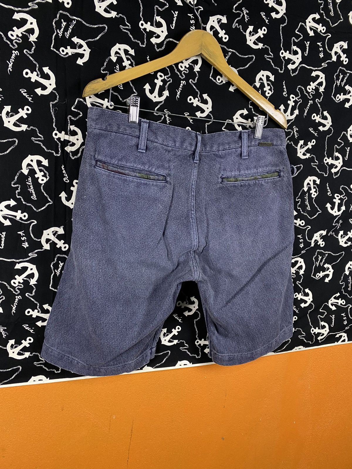 Japanese Brand Vintage Japanese Believer Blue Cotton Shorts Talon Zip Japan Size US 33 - 13 Thumbnail