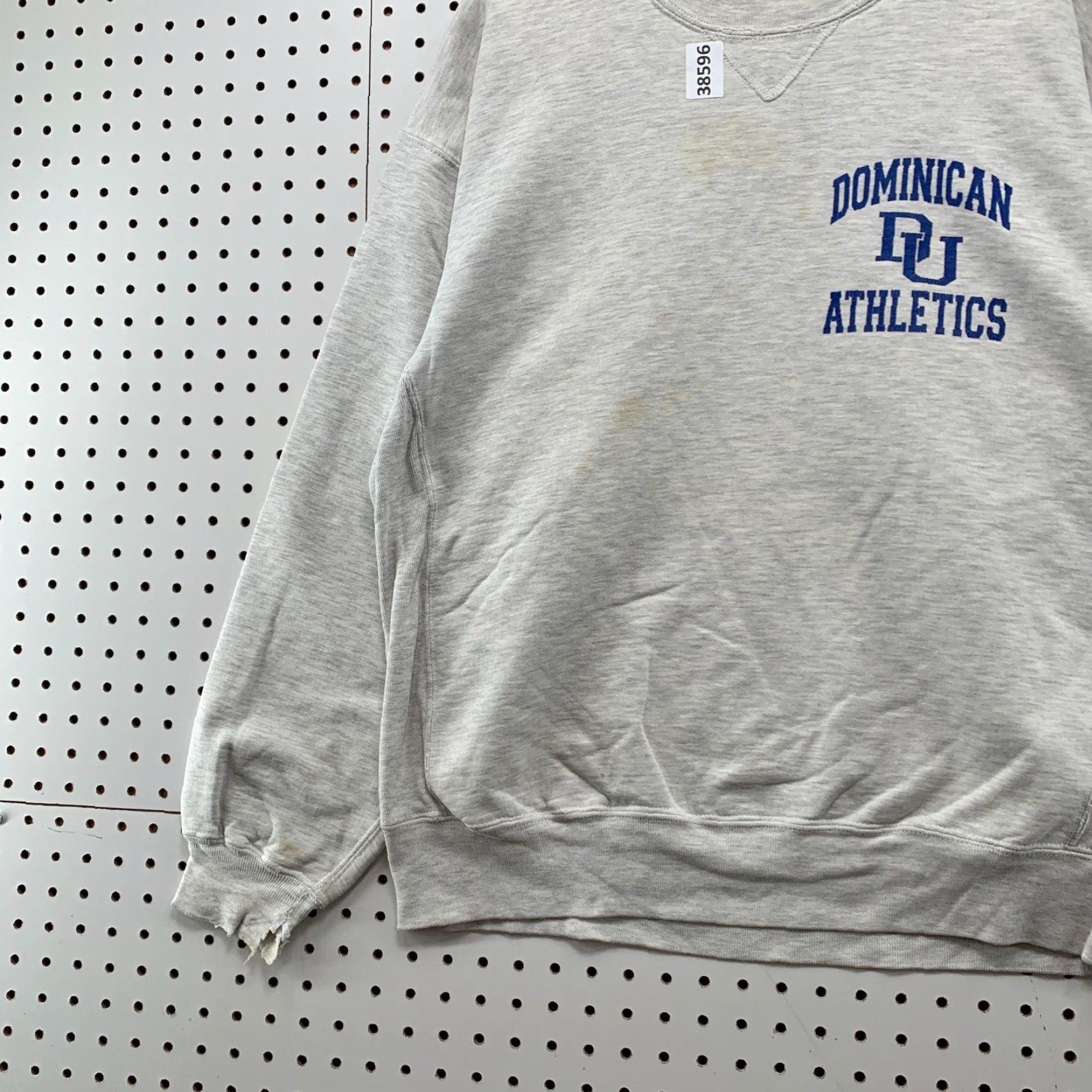 Russell Athletic VINTAGE Russell Athletic Dominican University Sweatshirt Mens Large Gray Graphic Print Pullover Fleece USA Size US L / EU 52-54 / 3 - 7 Thumbnail