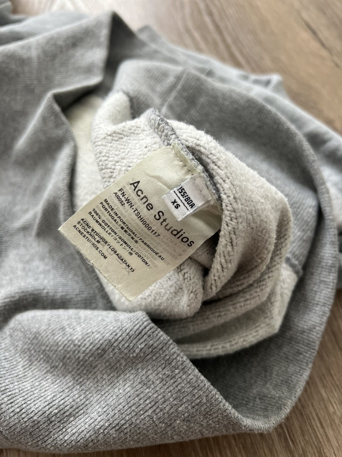 Acne Studios Acne Studios Face Logo Hoodie - Grey Melange Size US XS / EU 42 / 0 - 7 Thumbnail