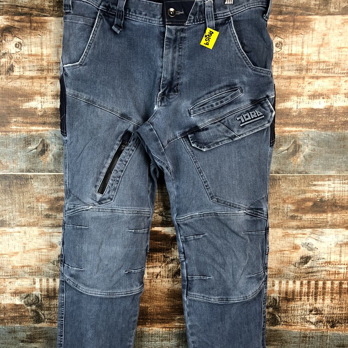 Japanese Brand Tora japan vintage ripped Blue Denim Pants #A2159 Size US 32 / EU 48 - 5 Thumbnail