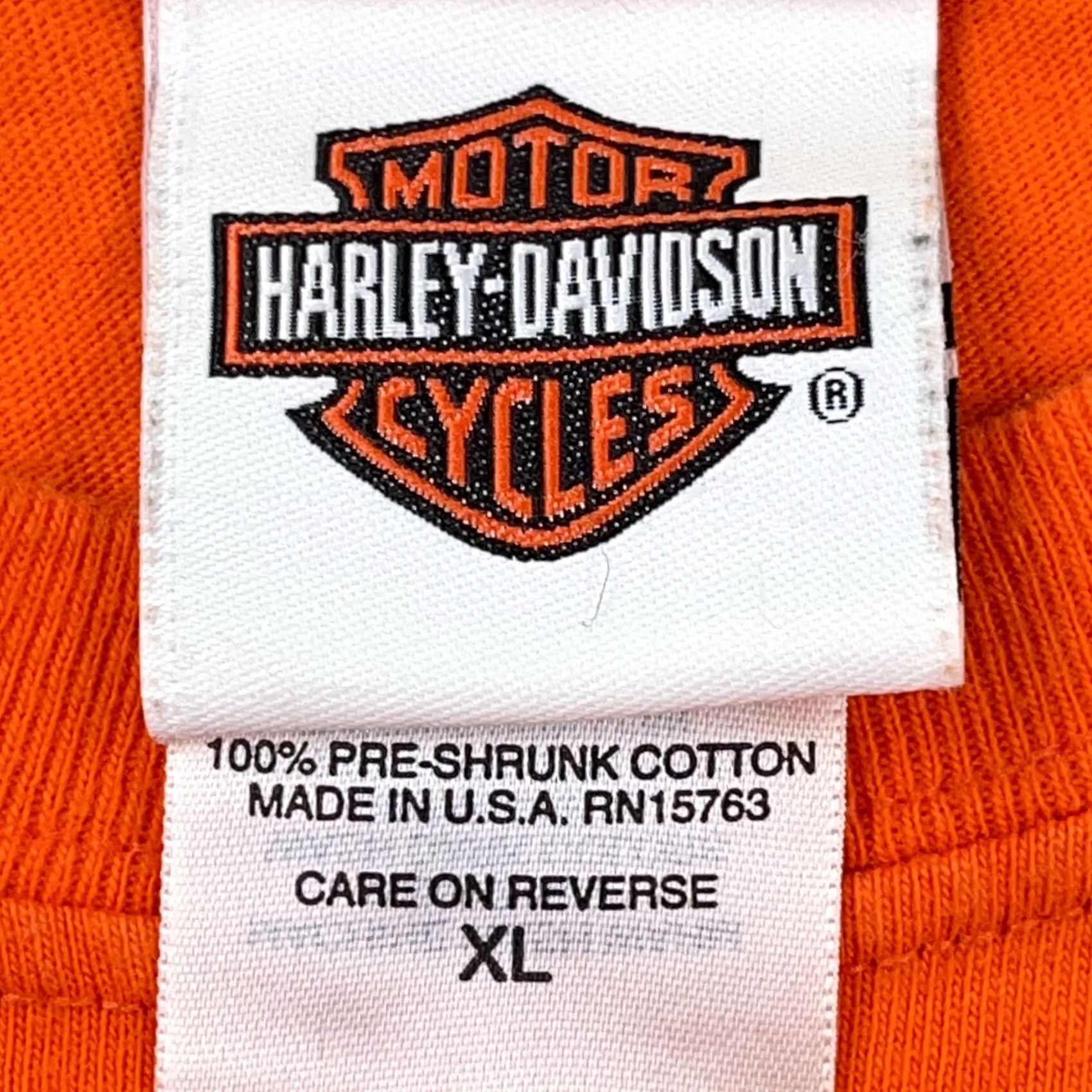 Harley Davidson Harley Davidson Shirt Adult XL Orange Smoky Mountains Dragon Retro Biker Tee Men Size US XL / EU 56 / 4 - 3 Thumbnail