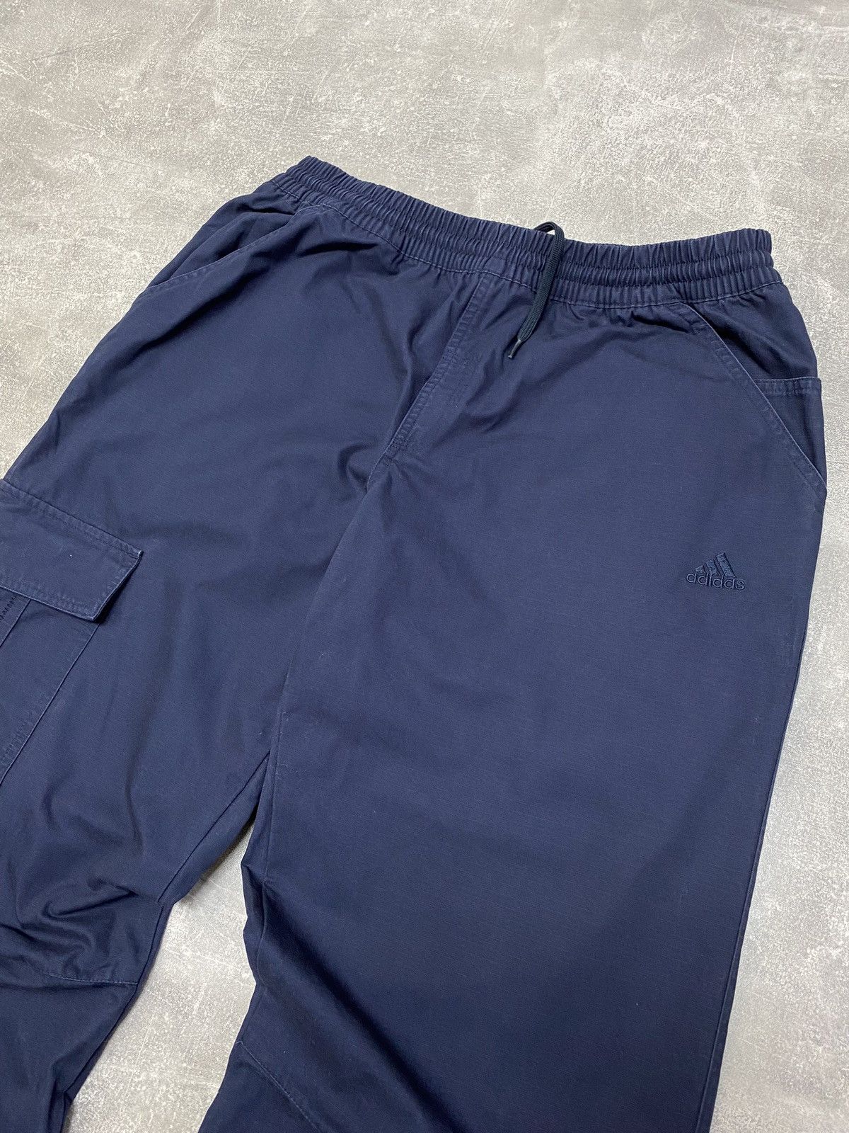 Adidas × Vintage Vintage y2k Adidas Baggy Blue Outdoor Track Pants Size US 32 / EU 48 - 2 Thumbnail