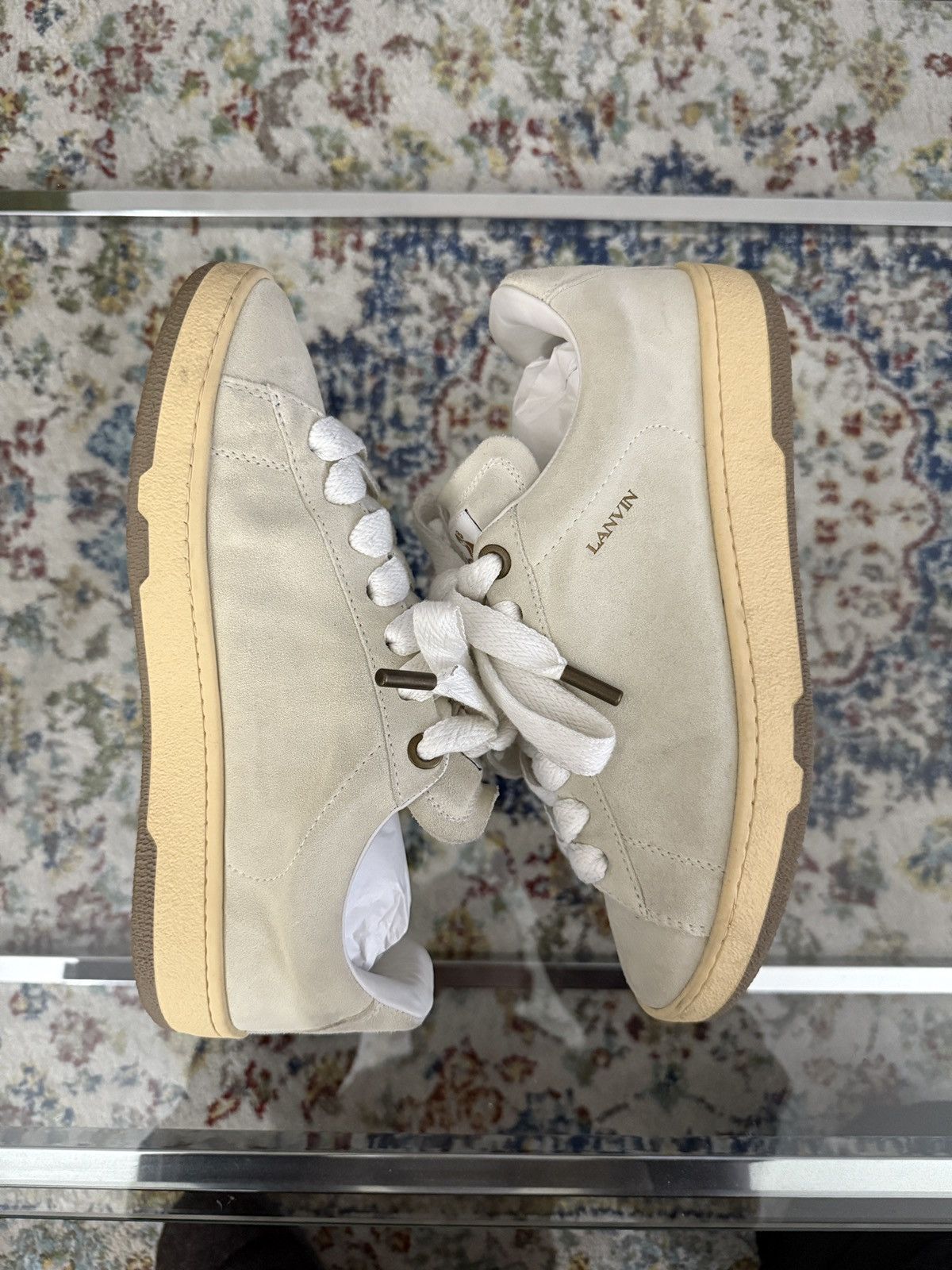 Lanvin Lanvin Lite Curb Low Top Sneakers Size US 10 / EU 43 - 2 Thumbnail