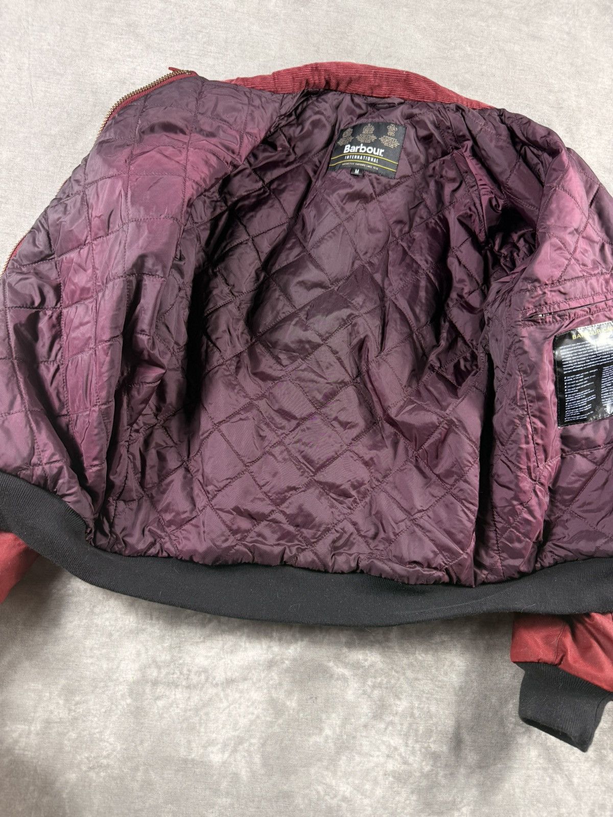 Barbour Barbour International Wax Jacket Burgundy Red Size M MWX Size US M / EU 48-50 / 2 - 14 Thumbnail