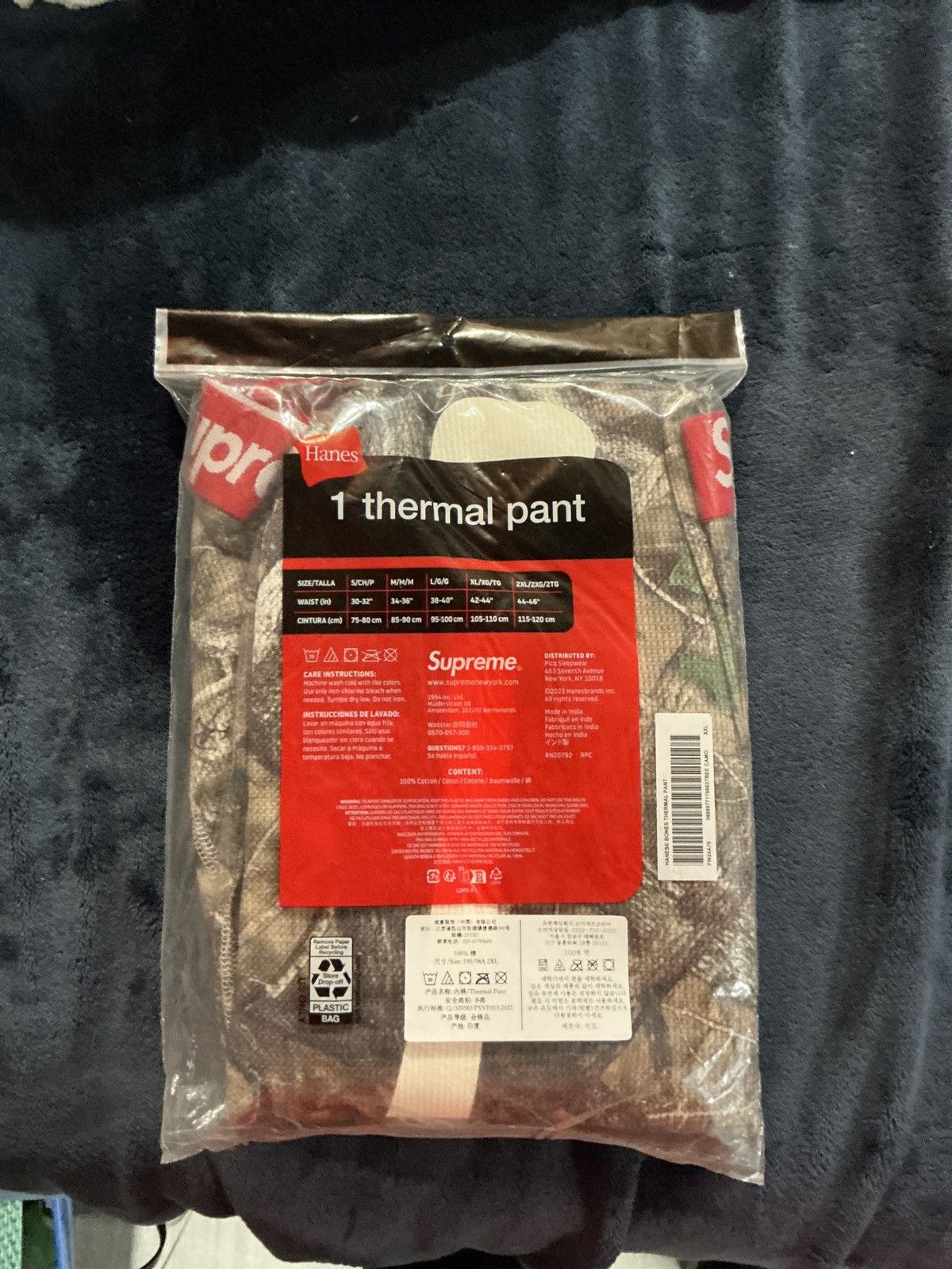 Supreme Supreme thermal skeleton print bottoms Size US 44 / EU 60 - 2 Thumbnail