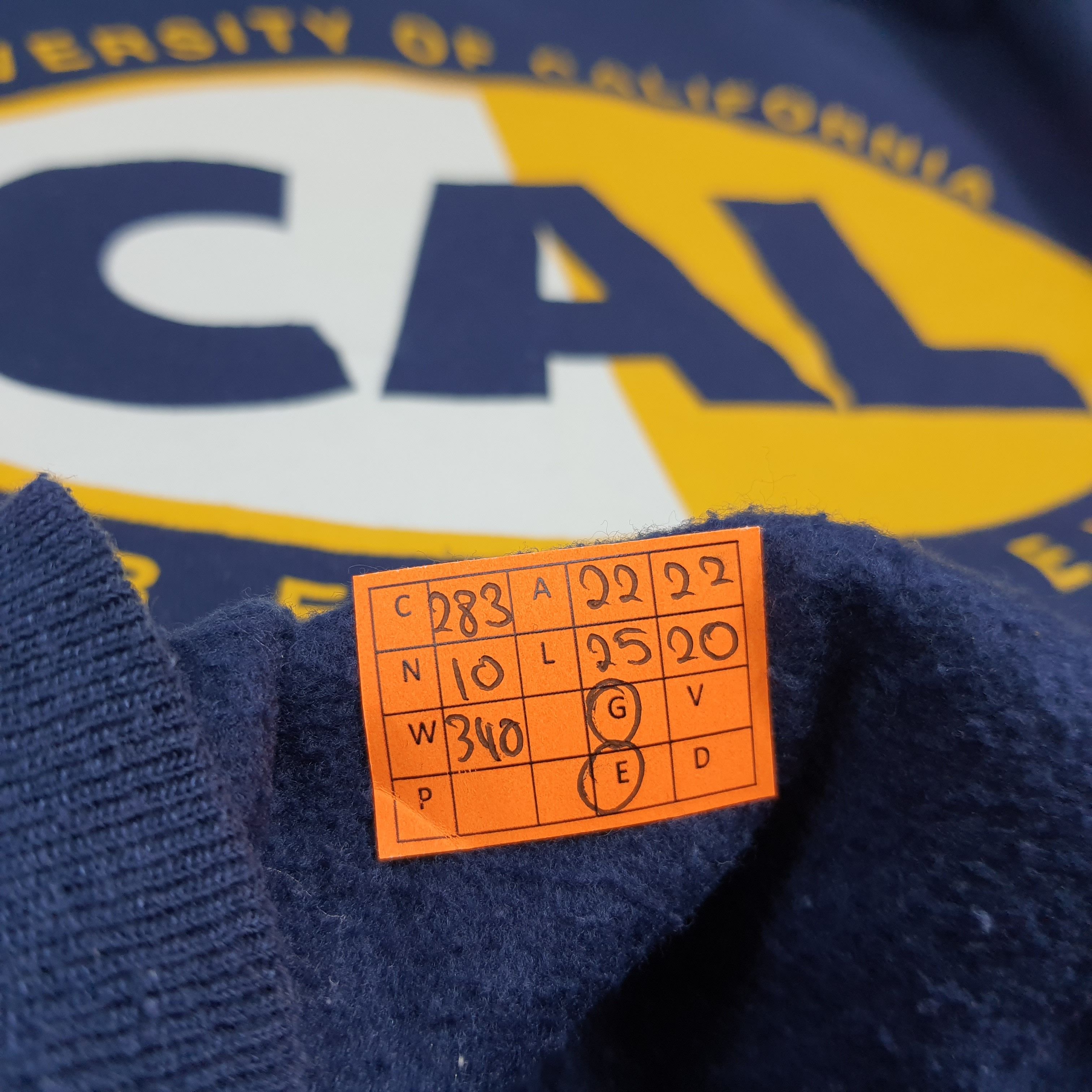Hanes Vintage University of California Berkeley Sweatshirt C283N10 Size US M / EU 48-50 / 2 - 8 Thumbnail