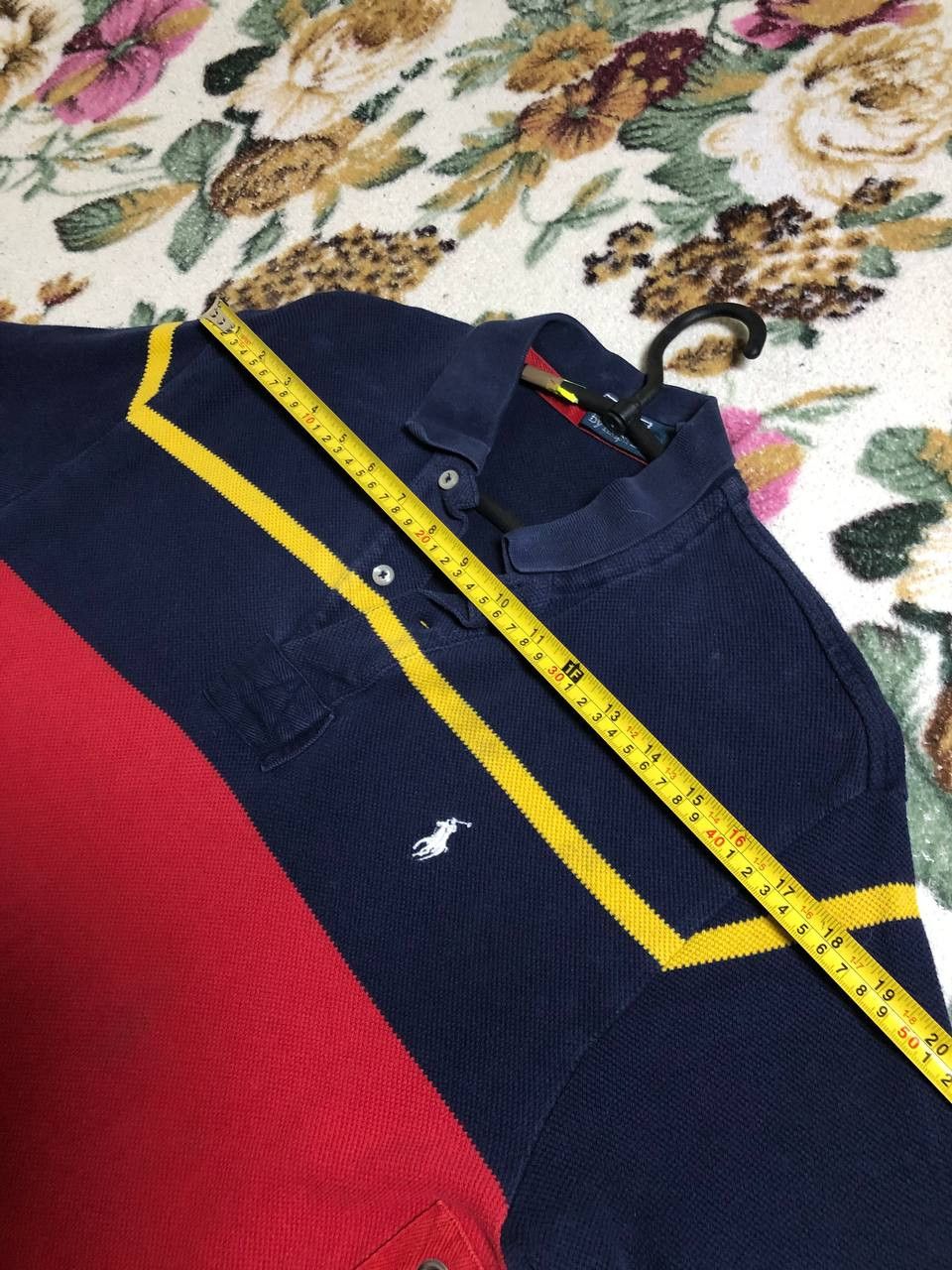 Polo Ralph Lauren Vintage Ralph Lauren Polo Shirt Mens Blue Red Striped polo Size US M / EU 48-50 / 2 - 12 Thumbnail