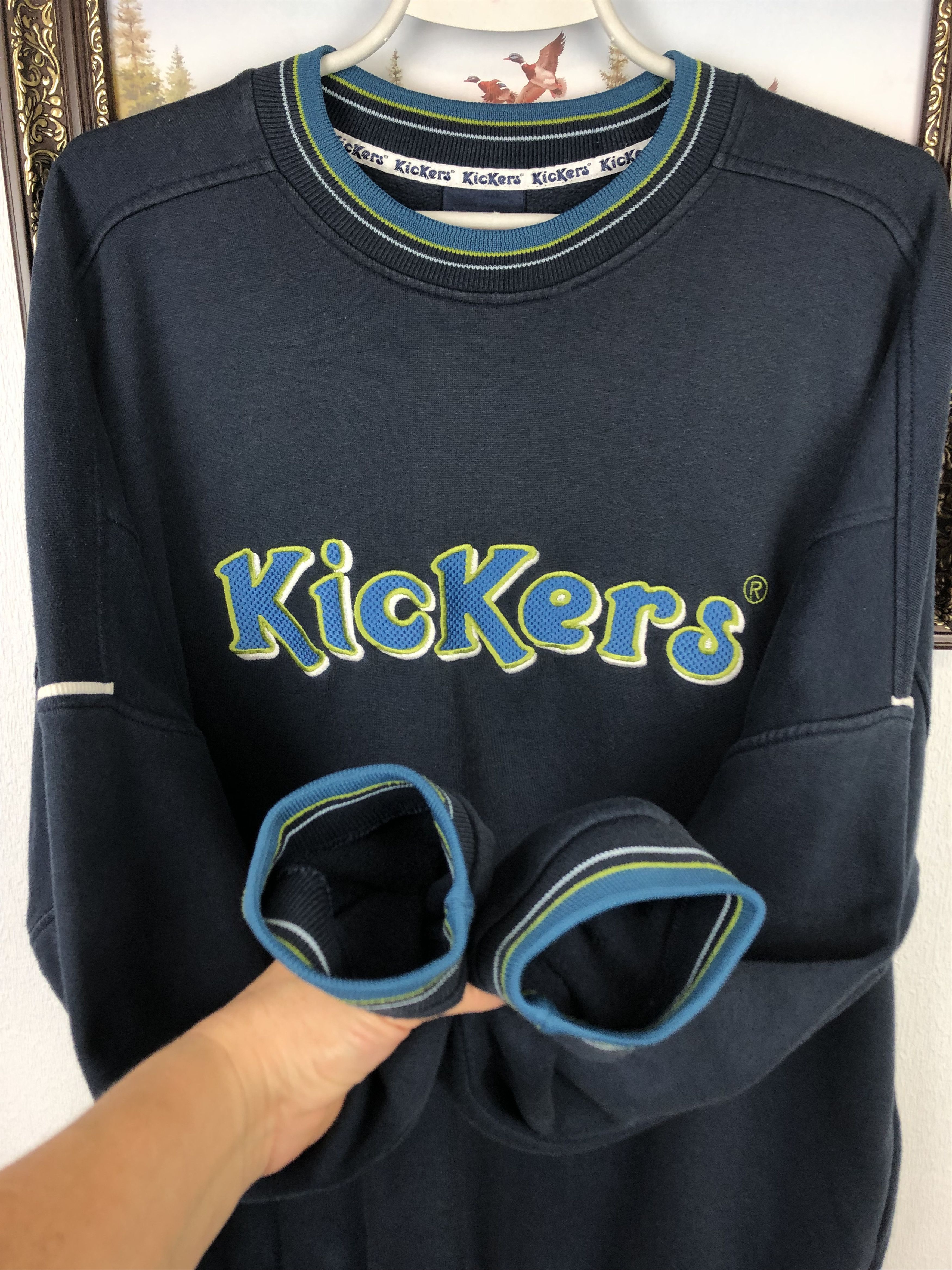 Vintage Vintage KicKers Crewneck Sweatshirt Big Central Embroidered Size US L / EU 52-54 / 3 - 6 Thumbnail