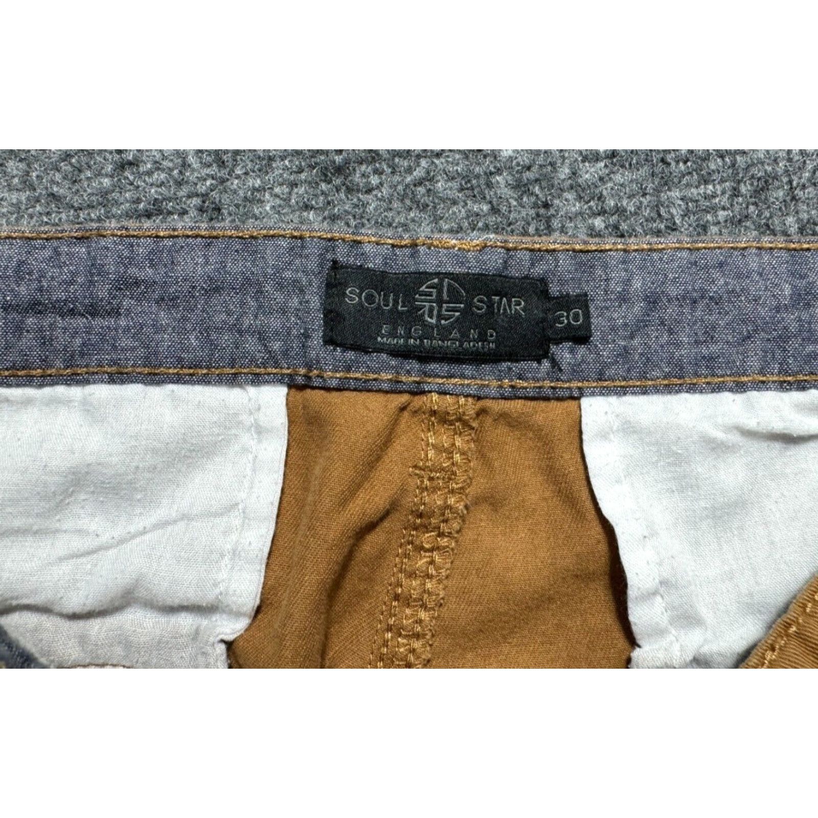 Vintage Soul Star Chino Shorts Men Size 30 Brown Size US 30 / EU 46 - 3 Thumbnail