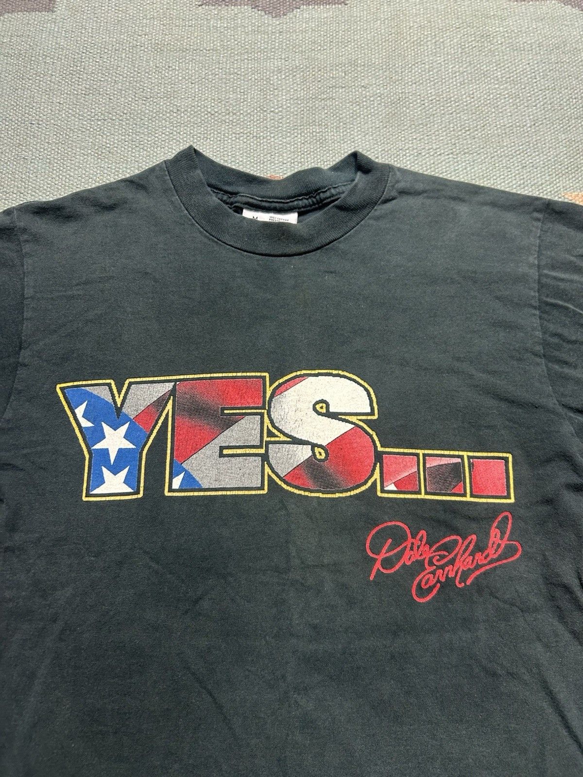 Vintage Vtg t shirt Dale Earnhardt nascar will fly eagle flag USA M Size US M / EU 48-50 / 2 - 6 Thumbnail