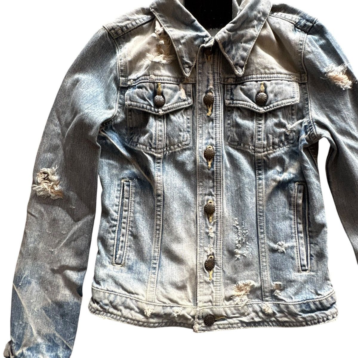 Helmut Lang × If Six Was Nine × Tornado Mart TORNADOMART JAPAN DISTRESSED WASHED DENIM Size S / US 4 / IT 40 - 4 Thumbnail