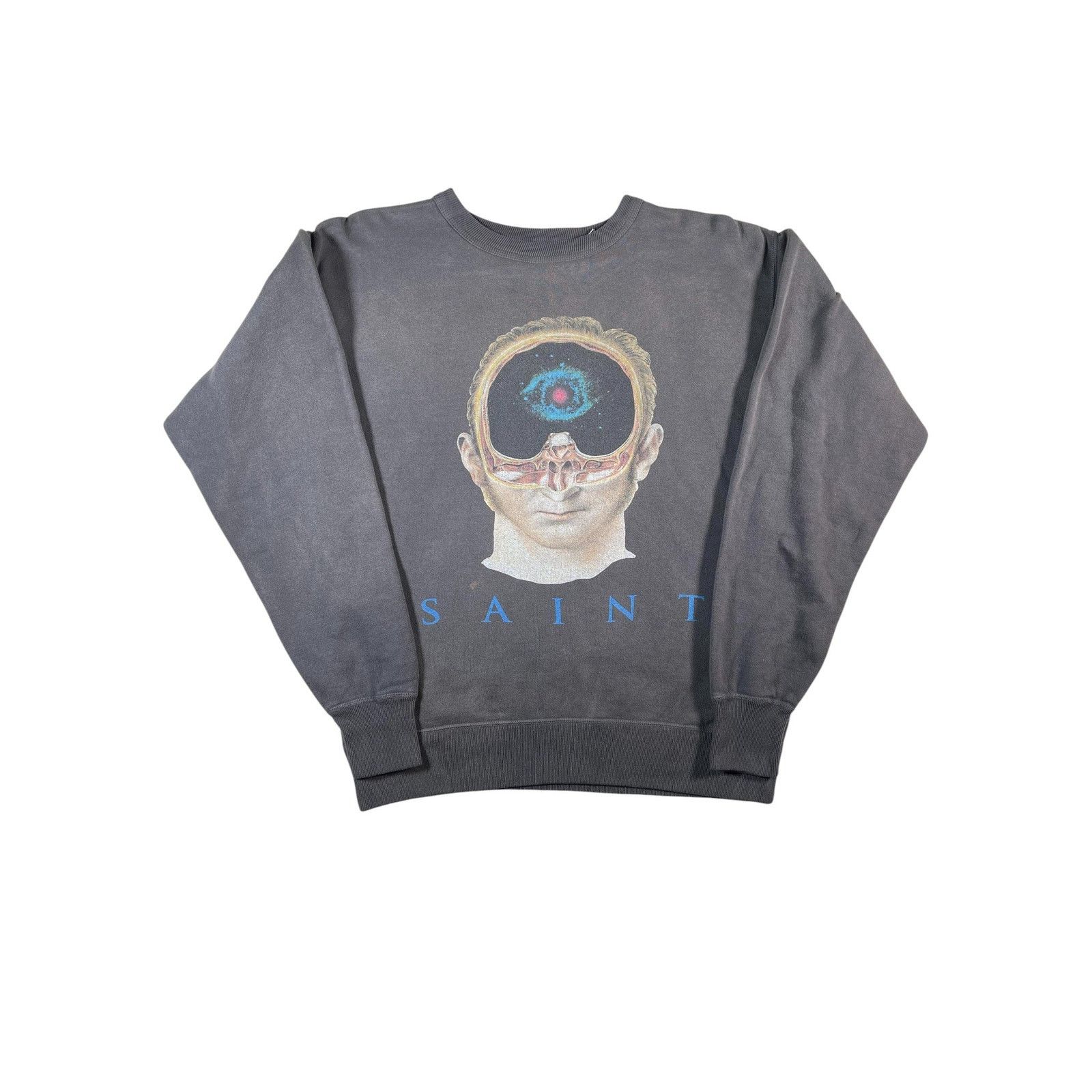 St Mx6 'Eye Future' Grey Crewneck