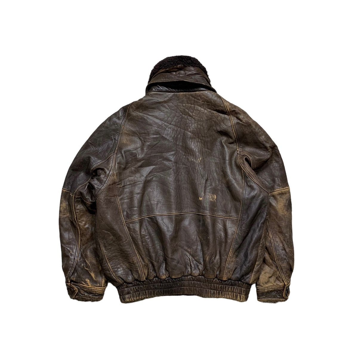 Genuine Leather Bewlays London Leather Jacket B-3 Style Size US L / EU 52-54 / 3 - 2 Thumbnail