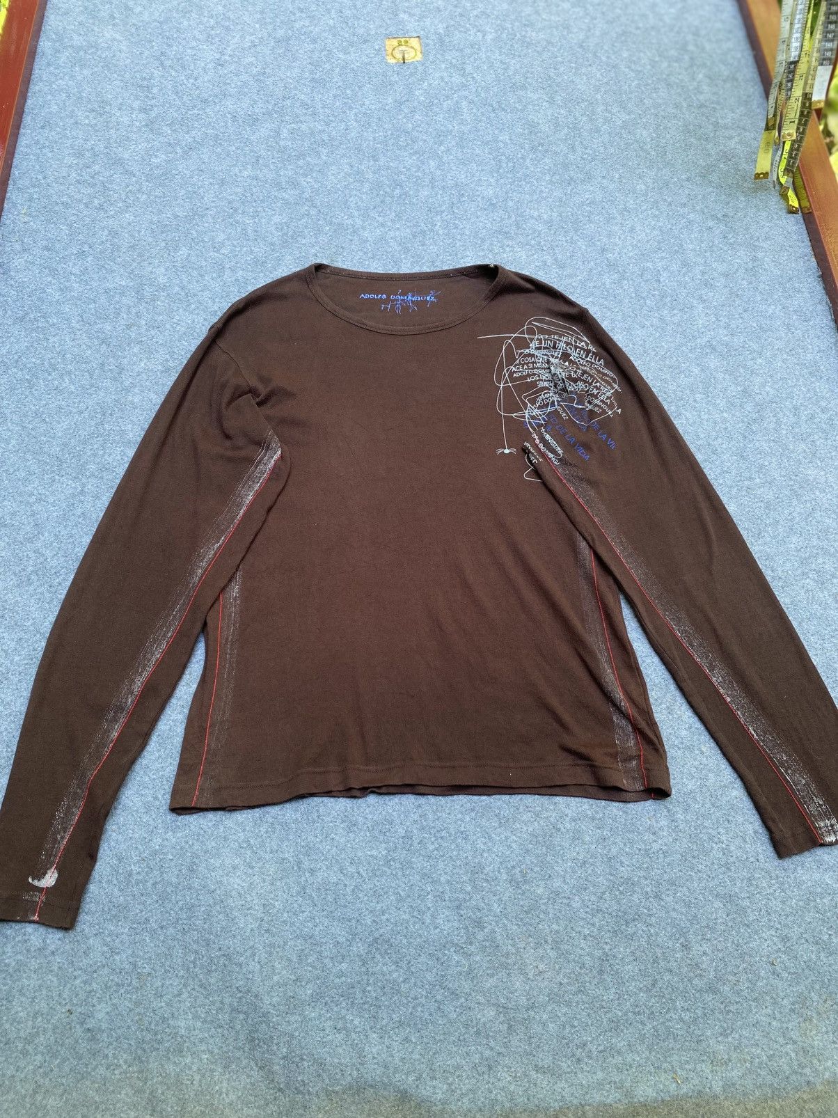 Adolfo Dominguez × Japanese Brand Adolfo dominguez crewneck long sleeve tee Size US M / EU 48-50 / 2 - 16 Thumbnail