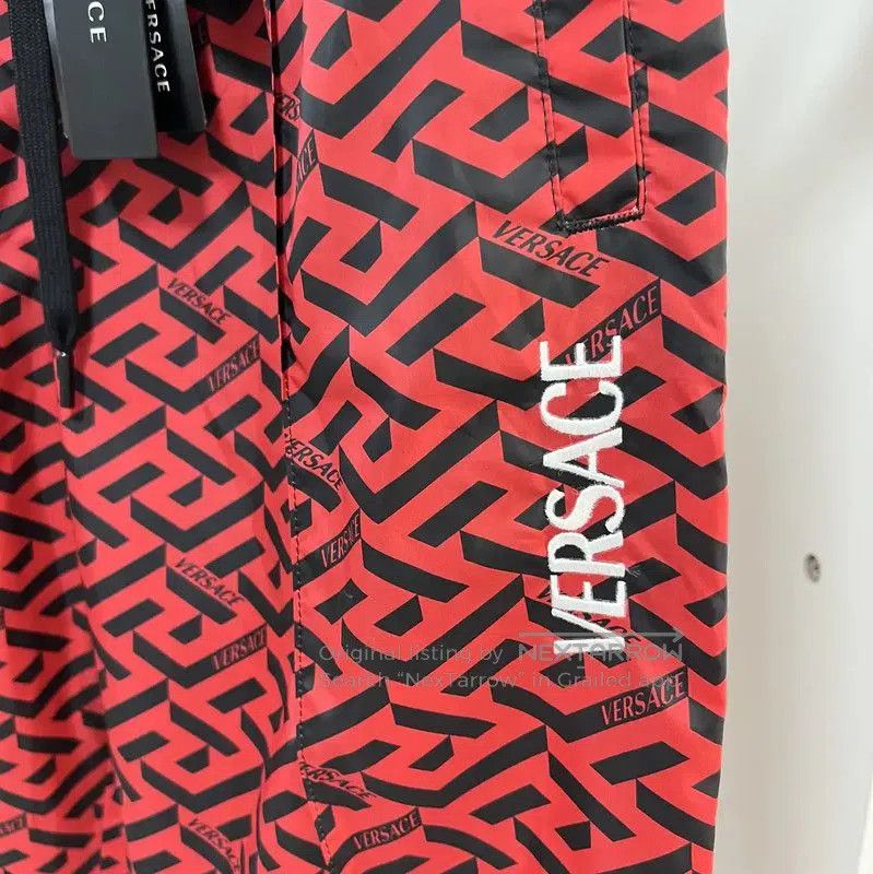 Versace Versace Summer Red Polyester Casual Pants . Size US 26 / EU 42 - 2 Thumbnail