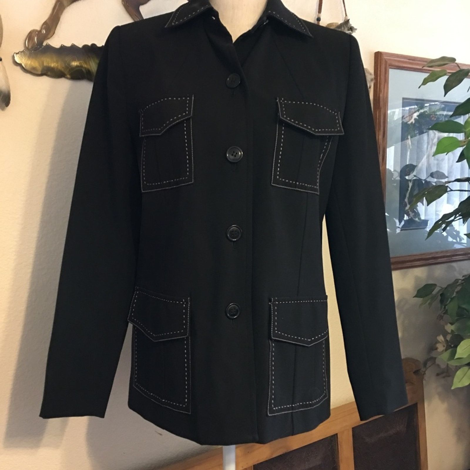 Other Massini stretch stitch detail jacket and skirt set Size M / US 6-8 / IT 42-44 - 1 Thumbnail