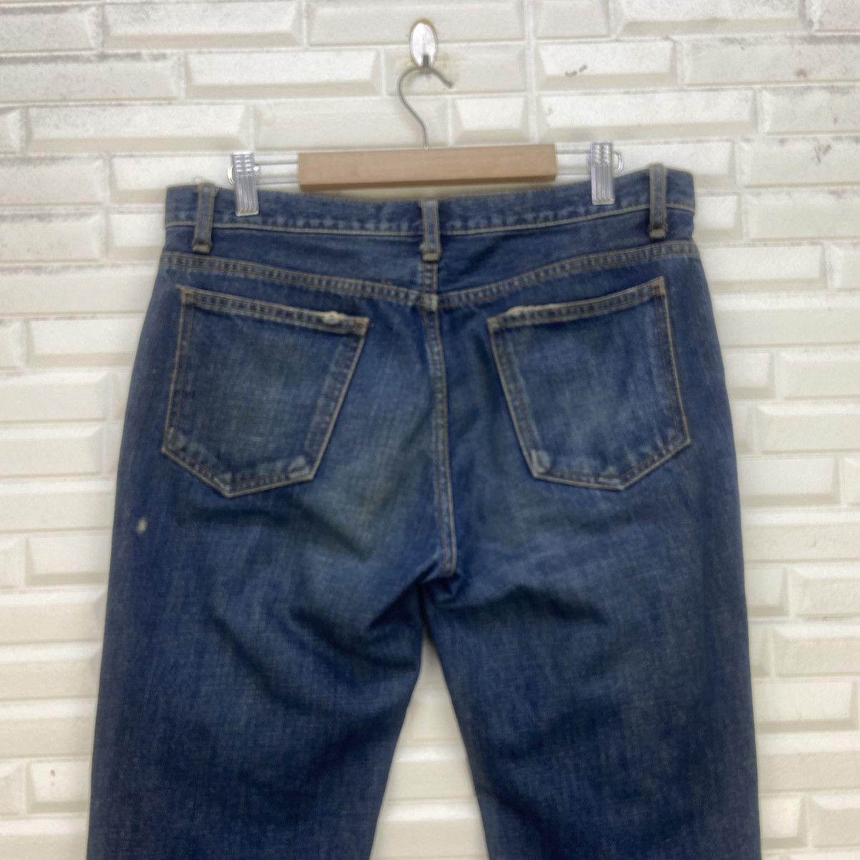 Lounge Lizard Japanese Brand Lounge Lizard Distressed Denim Size US 31 - 11 Thumbnail
