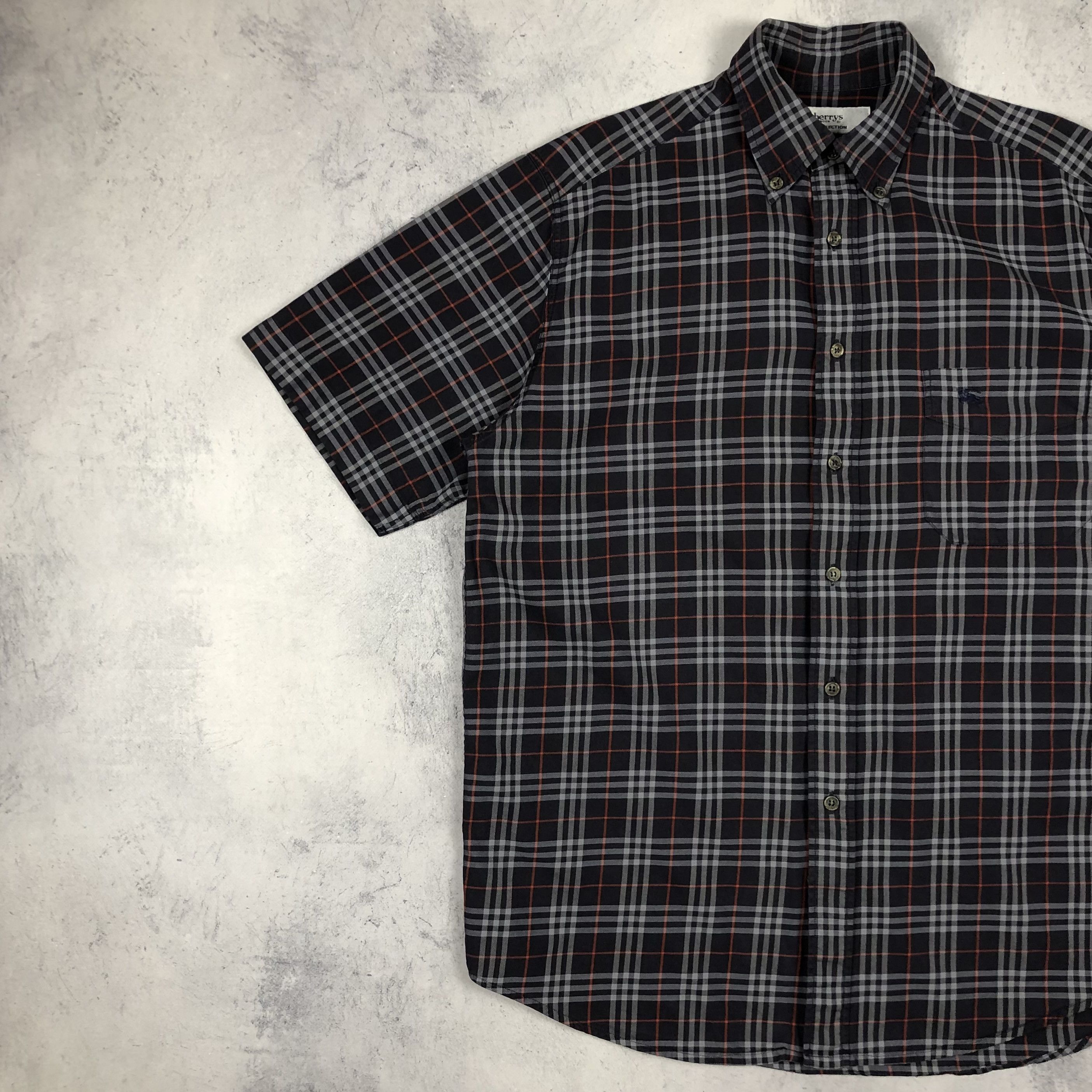 Burberry Vintage Burberrys Nova Check Plaid SS Button-up Shirt 90s Size US S / EU 44-46 / 1 - 6 Thumbnail
