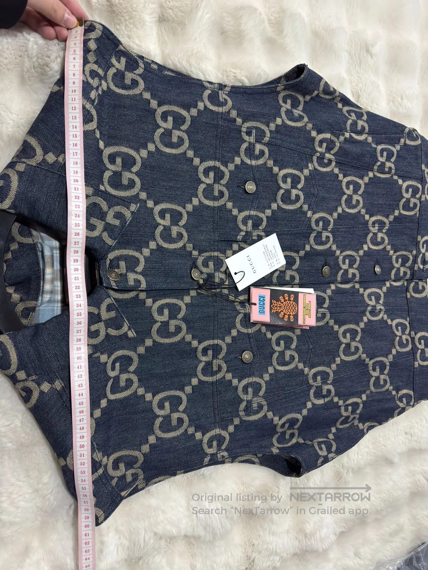 Gucci Guicci Printed Denim Jacket| Size US S / EU 44-46 / 1 - 7 Thumbnail