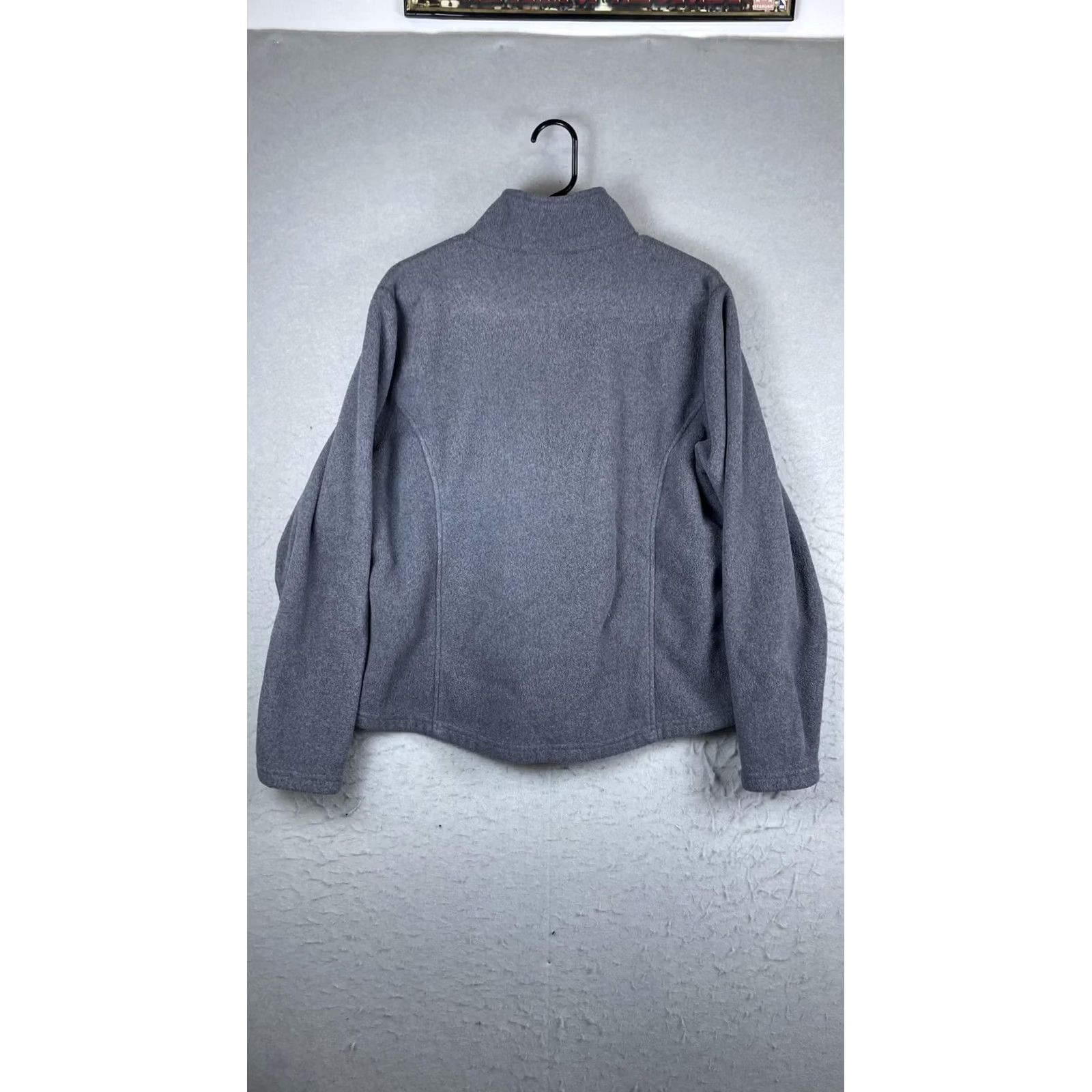 Vintage L.L. Bean Jacket Womens Large Gray Fleece Full Zip Collared Pockets Outdoor Size L / US 10 / IT 46 - 7 Thumbnail