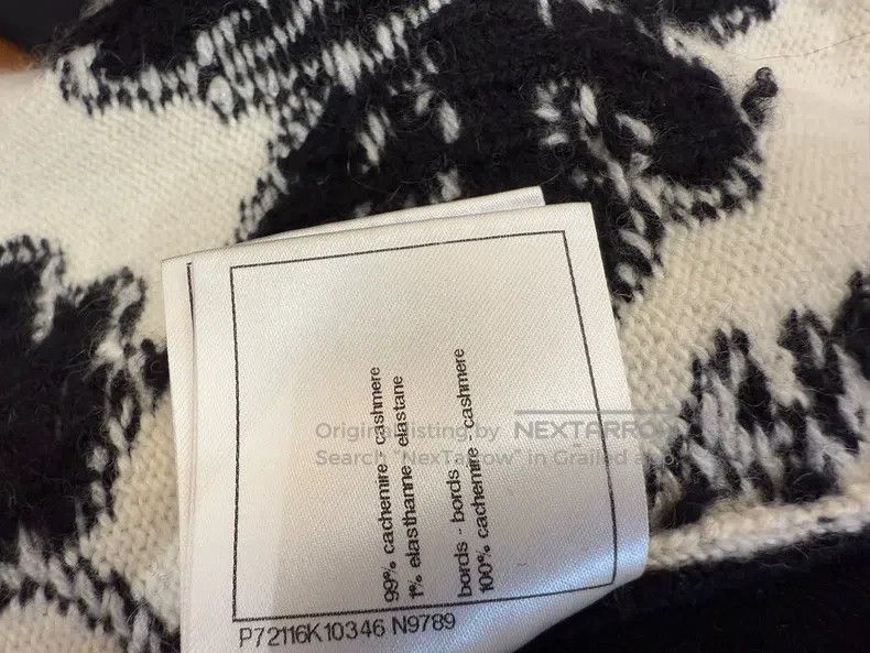 Chanel Chanel Black and White Peace Pigeon Sweater Size XXS / US 00 / IT 34 - 8 Thumbnail