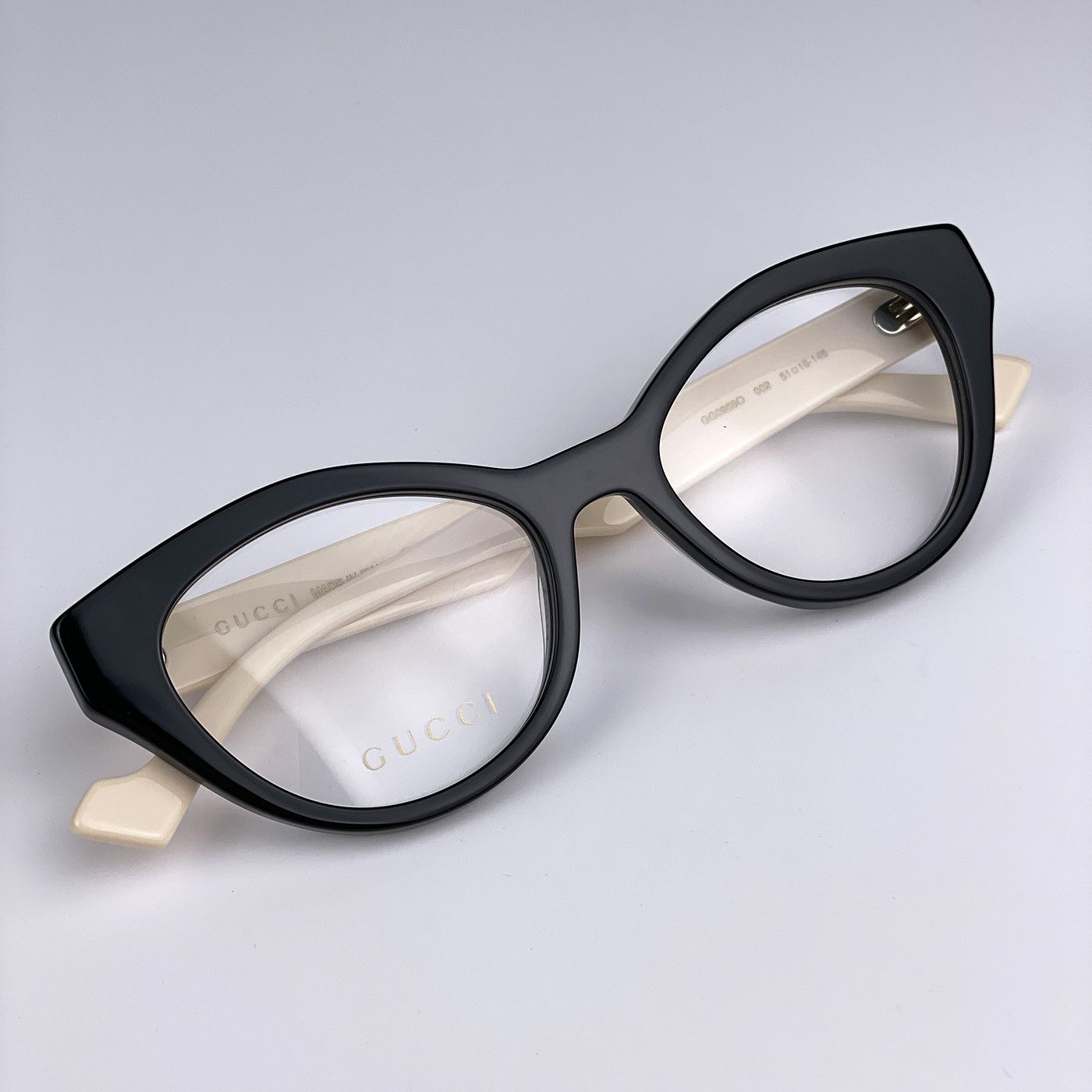 Gucci NEW Gucci GG0959O 002 Temples Cat Eye Women Eyeglasses Size ONE SIZE - 2 Thumbnail