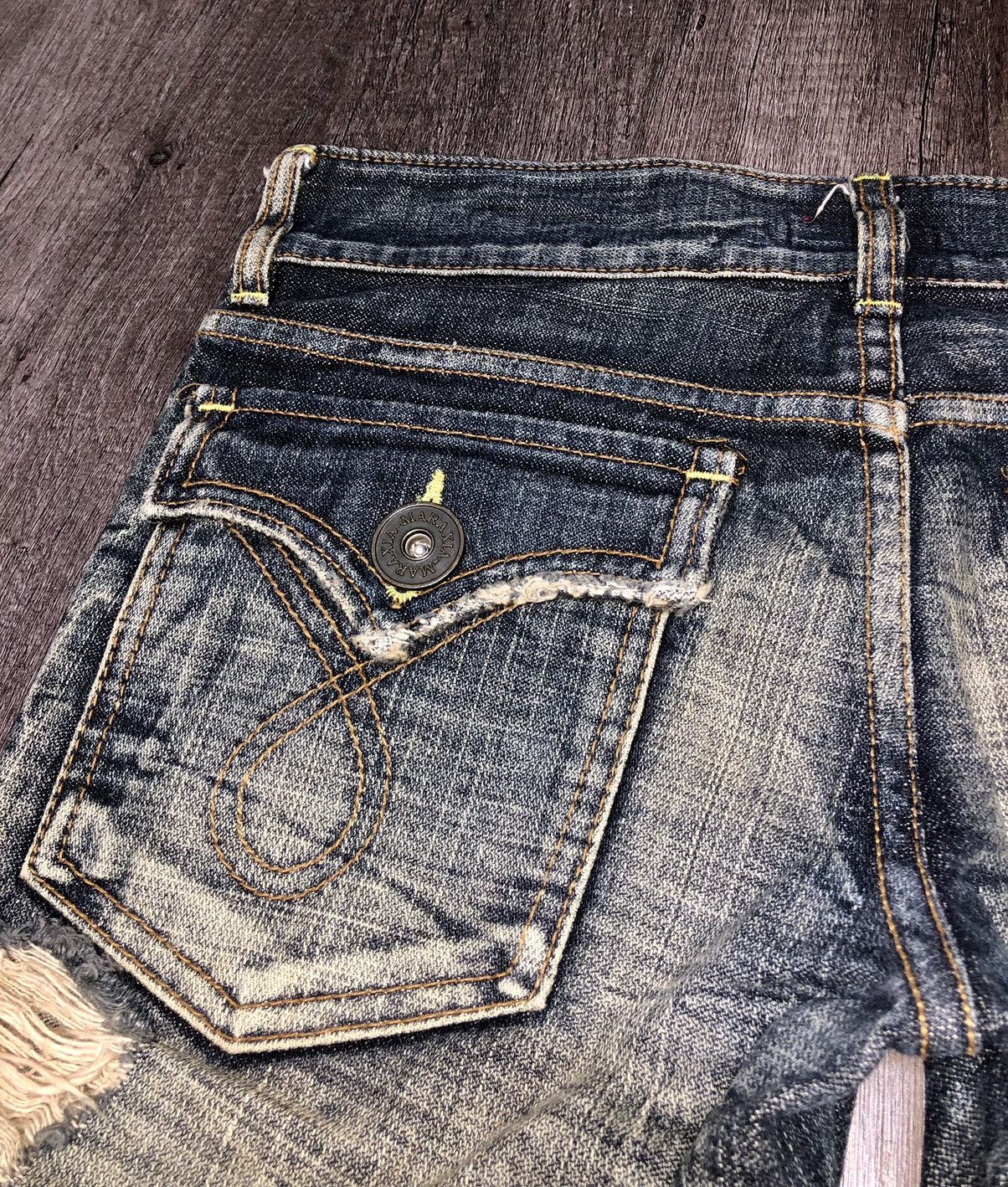 Japanese Brand Maraxia Distressed denim Jeans Size 31" - 8 Thumbnail