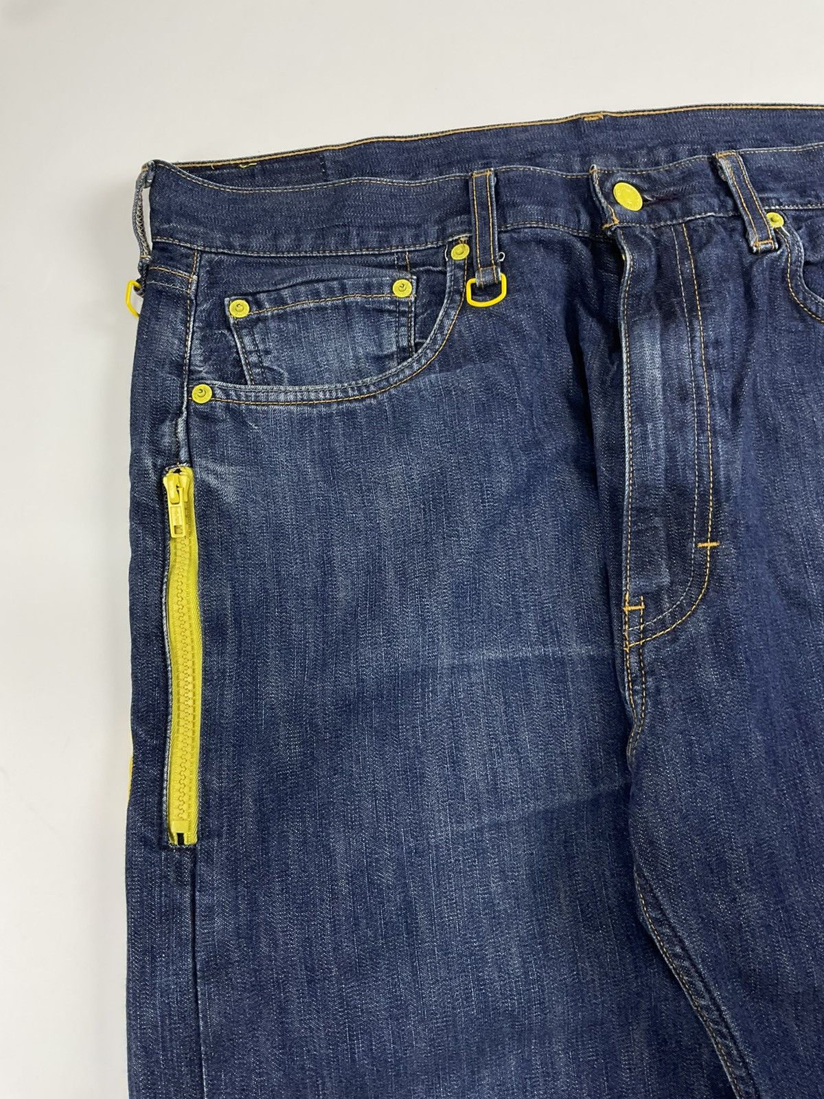 Fragment Design × Levi's Levis Fenom S/S'09 Yellow FLash Denim Size US 36 / EU 52 - 4 Thumbnail